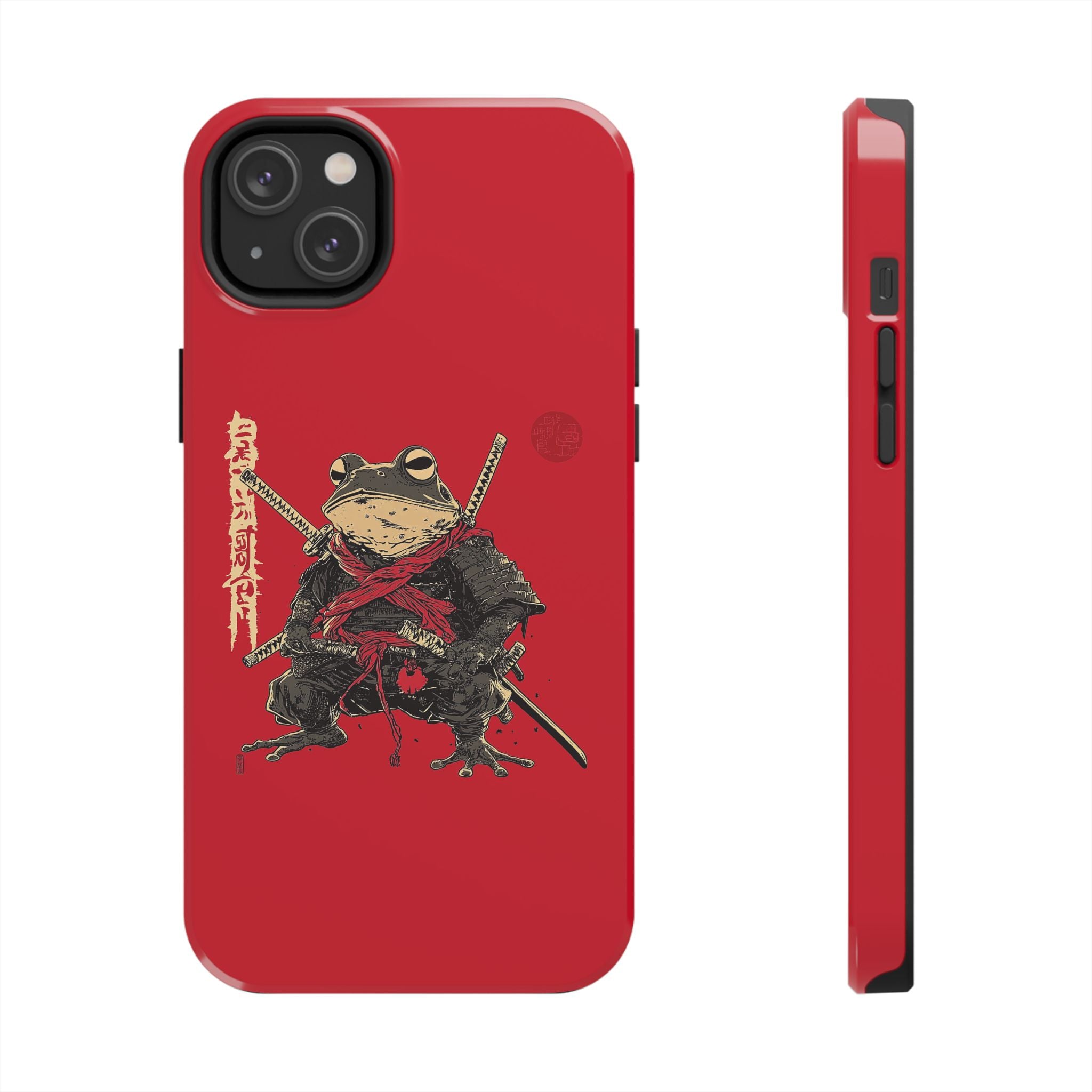 retro-vintage-ninja-frog-iphone-tough-case-red-sun-japanese-samurai-frog-design-stylish-tough-protector-red-iphone-case