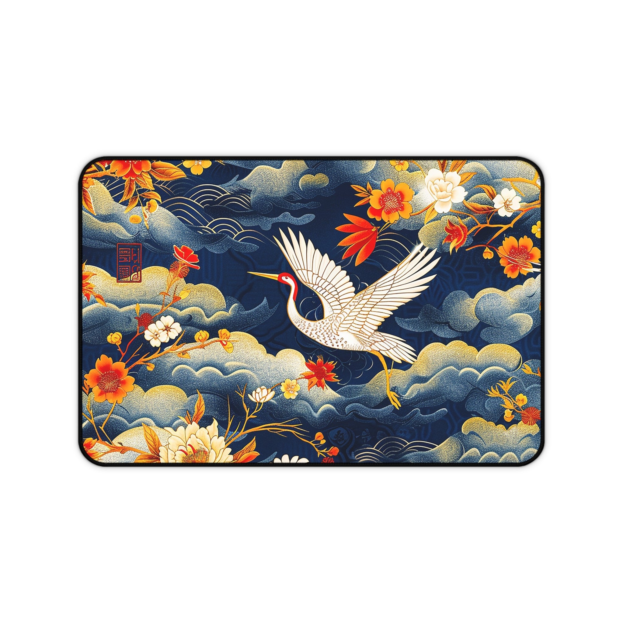 japanese-cranes-art-desk-mat-mousepad-desk-pad-for-home-office-retro-asian-crane-design-gift-for-bird-lovers-office-decor-wor