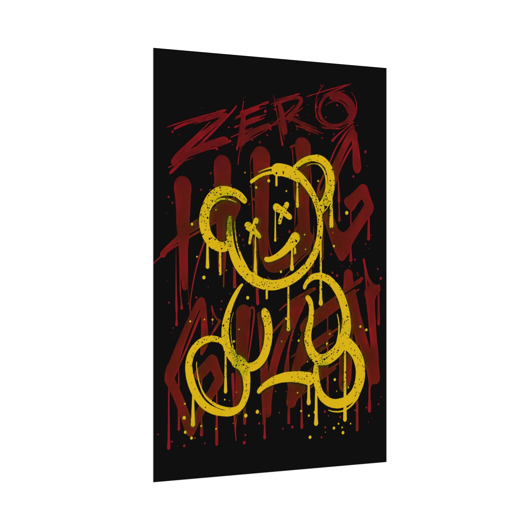 zero-hug-given-poster-print-teddy-bear-print-graffiti-wall-art-fun-wall-art-moody-wall-art-emotional-wall-decor