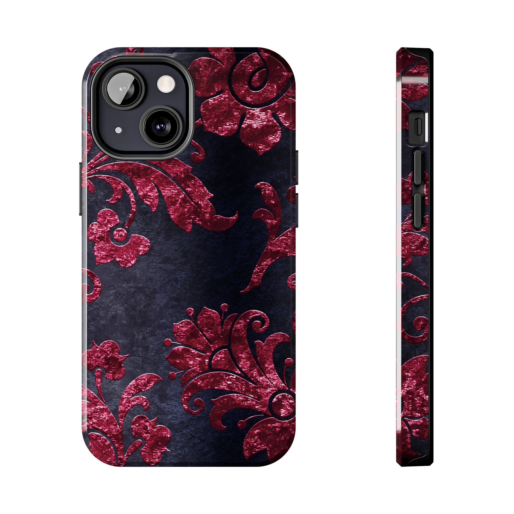 embossed-burgundy-velvet-tough-iphone-case-protective-iphone-cover-heavy-duty-iphone-case-rugged-phone-case-durable-smartphon