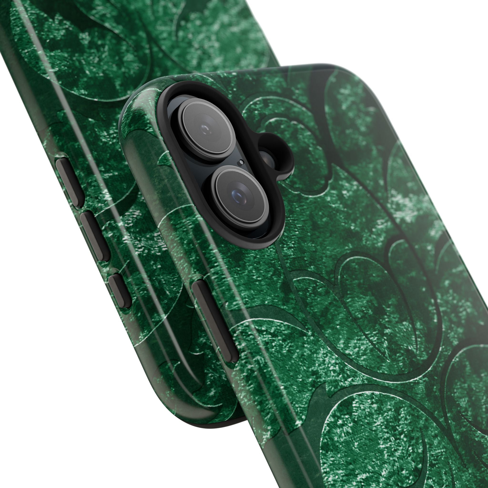 embossed-emerald-velvet-tough-iphone-case-protective-iphone-cover-heavy-duty-iphone-case-rugged-phone-case-durable-smartphone