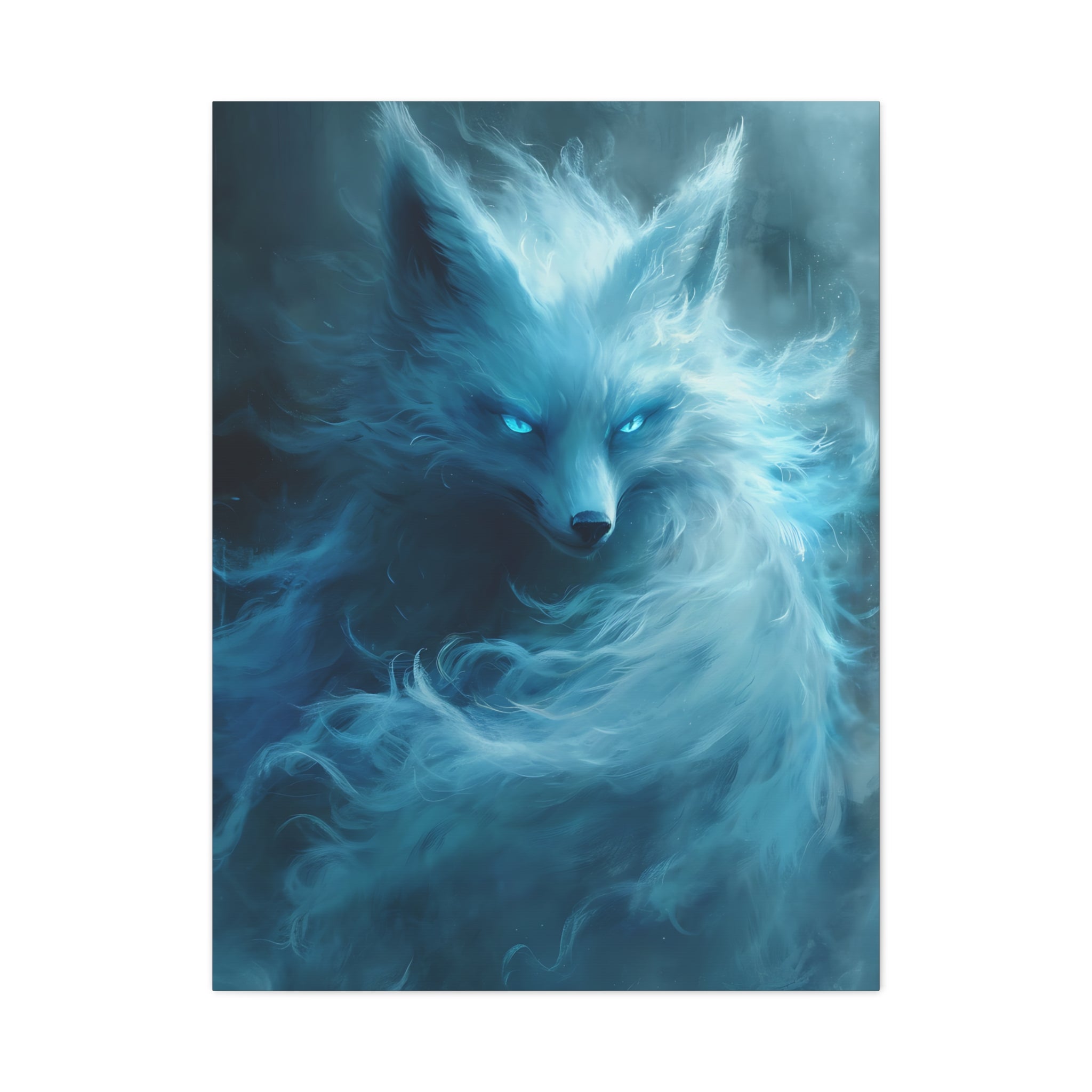 canvas-wall-art-white-snow-fox-fantasy-decor-wildlife-wall-art-home-decor-animal-lover-gift-nature-print-canvas-print-gift