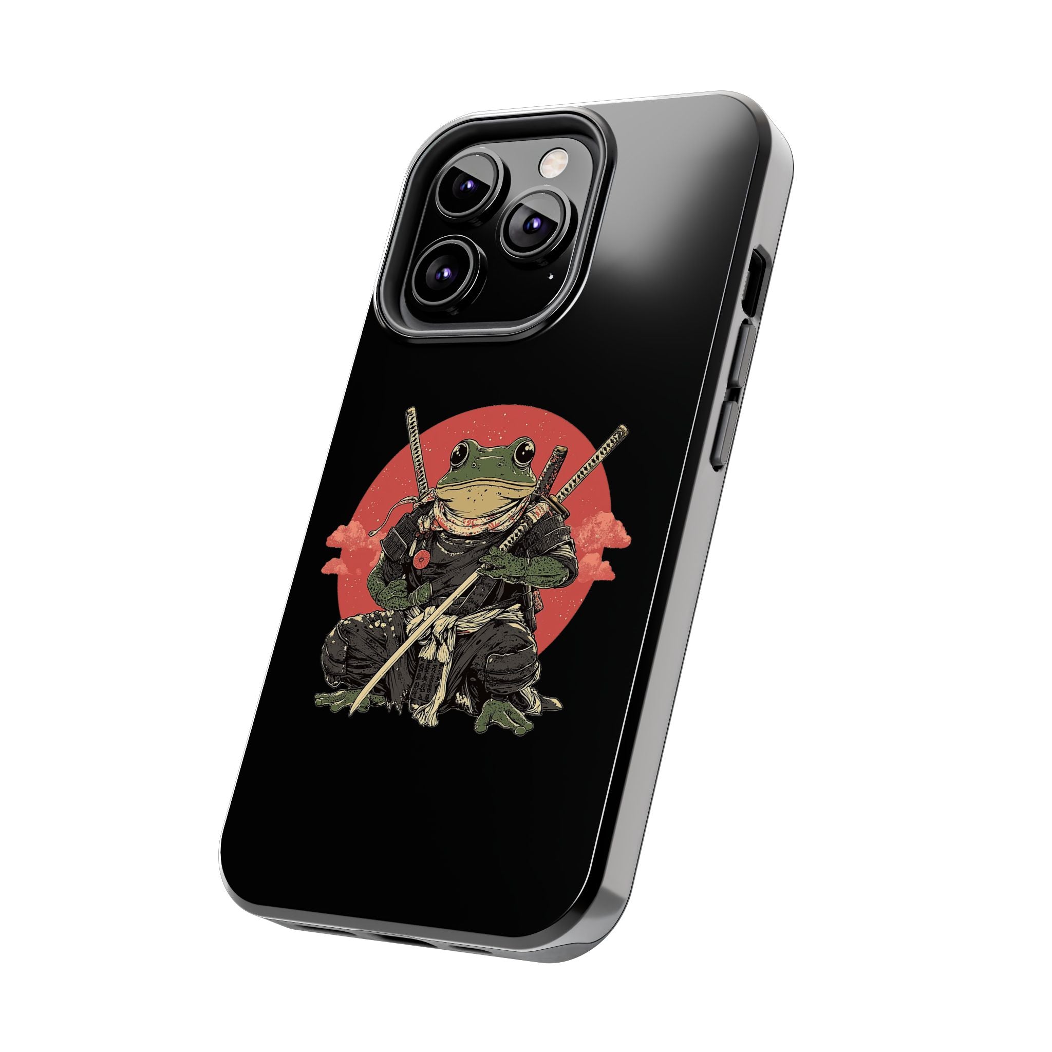 retro-vintage-ninja-frog-iphone-tough-case-red-sun-japanese-samurai-frog-design-ninja-warrior-black-iphone-hard-cover