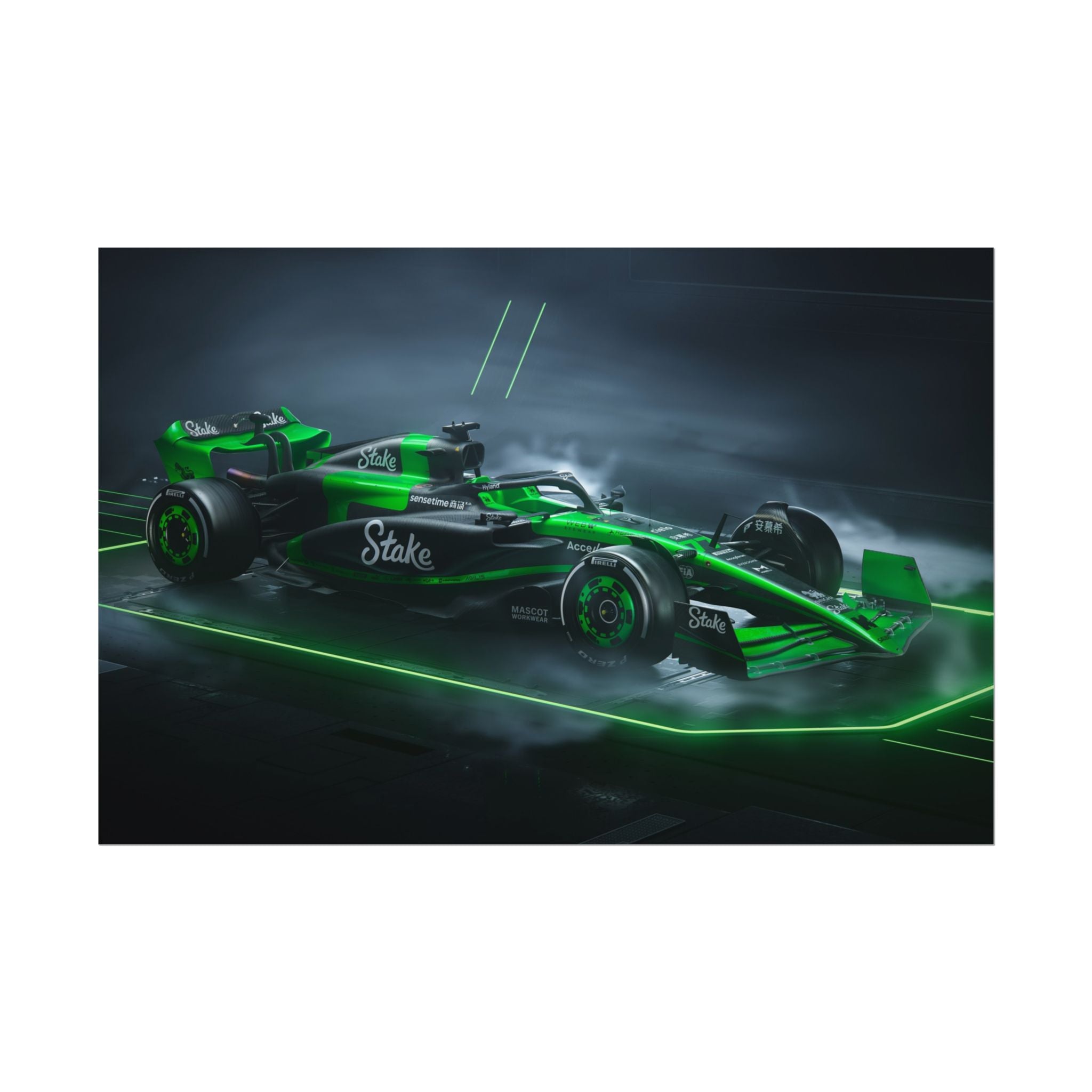green-formula-1-car-poster-print-formula-one-cars-formula-1-gift-formula-1-poster-formula-1-wall-art-wall-decor-room-decor
