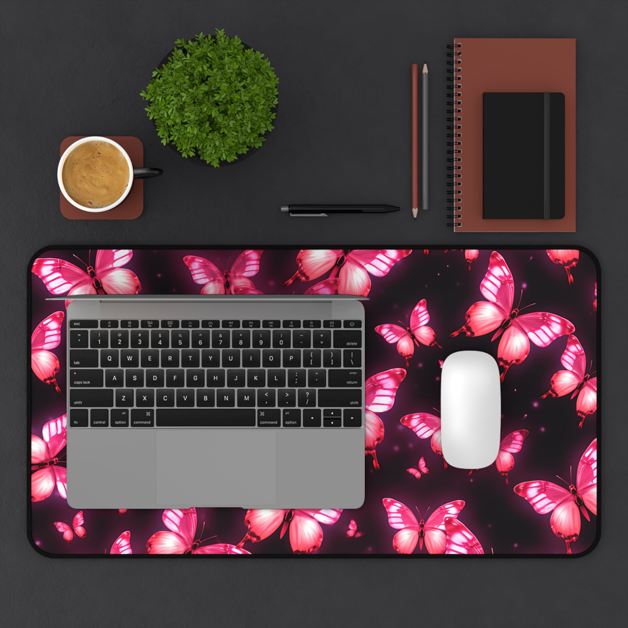 vibrant-pink-red-butterfly-and-neon-mouse-pad-desk-pad-desk-accessories-office-decor-large-mousepad