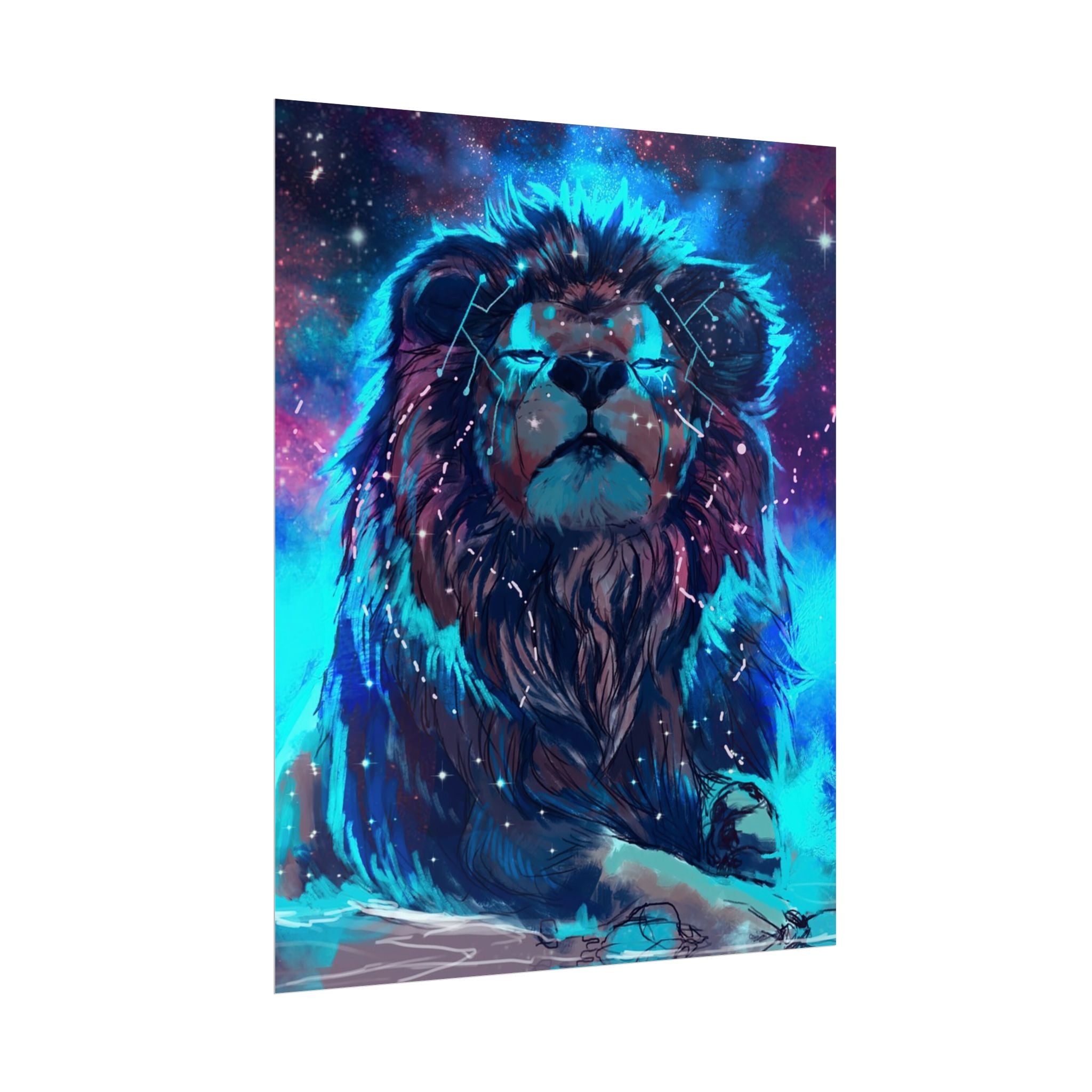 poster-print-lion-wall-art-fantasy-leon-living-room-decor-lion-wall-decor-lion-poster-jungle-animal-art-print-wildlife-safari