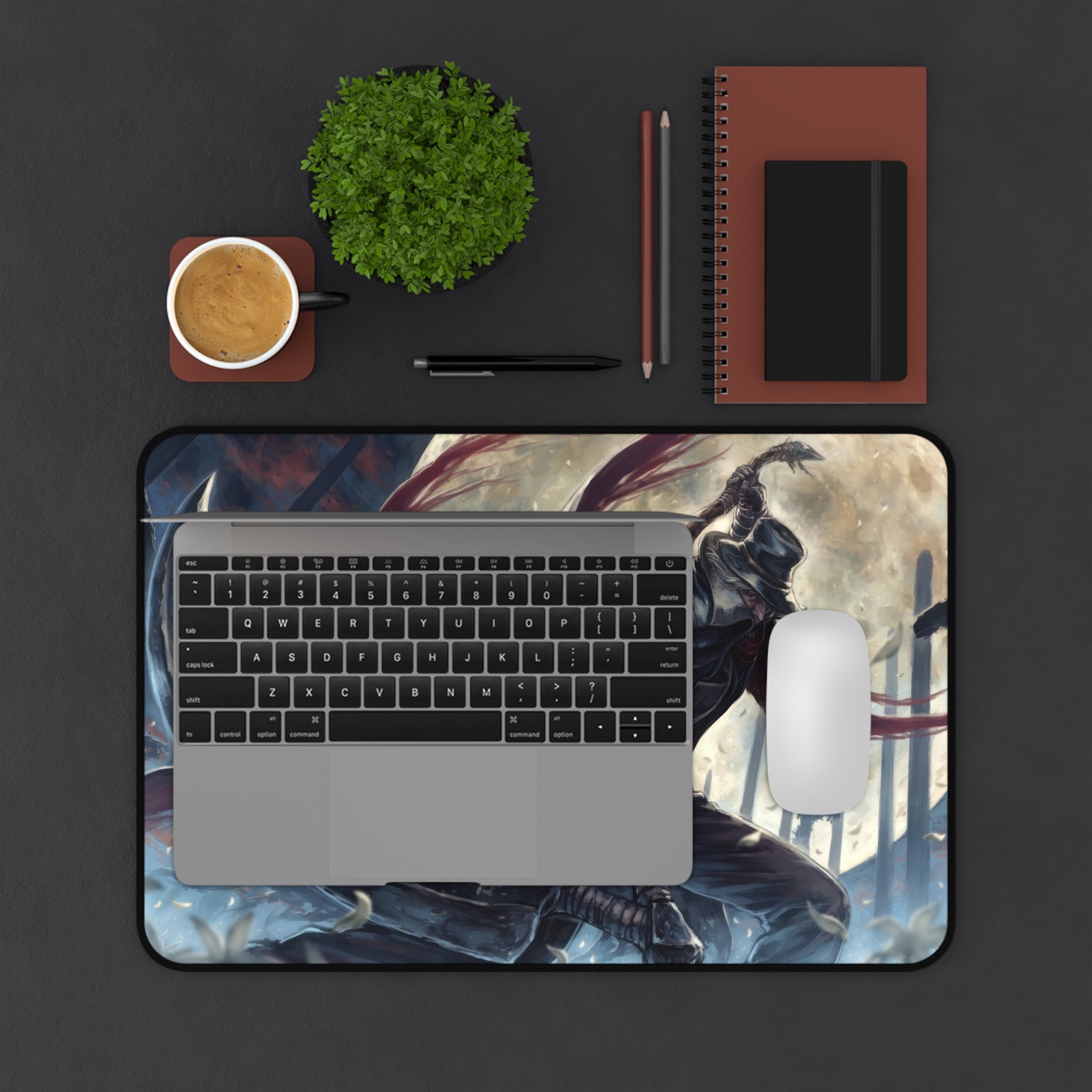bloodborne-gehrman-the-first-hunter-mouse-pad-scenery-castle-desk-pad-large-gaming-desk-mat-fantasy-