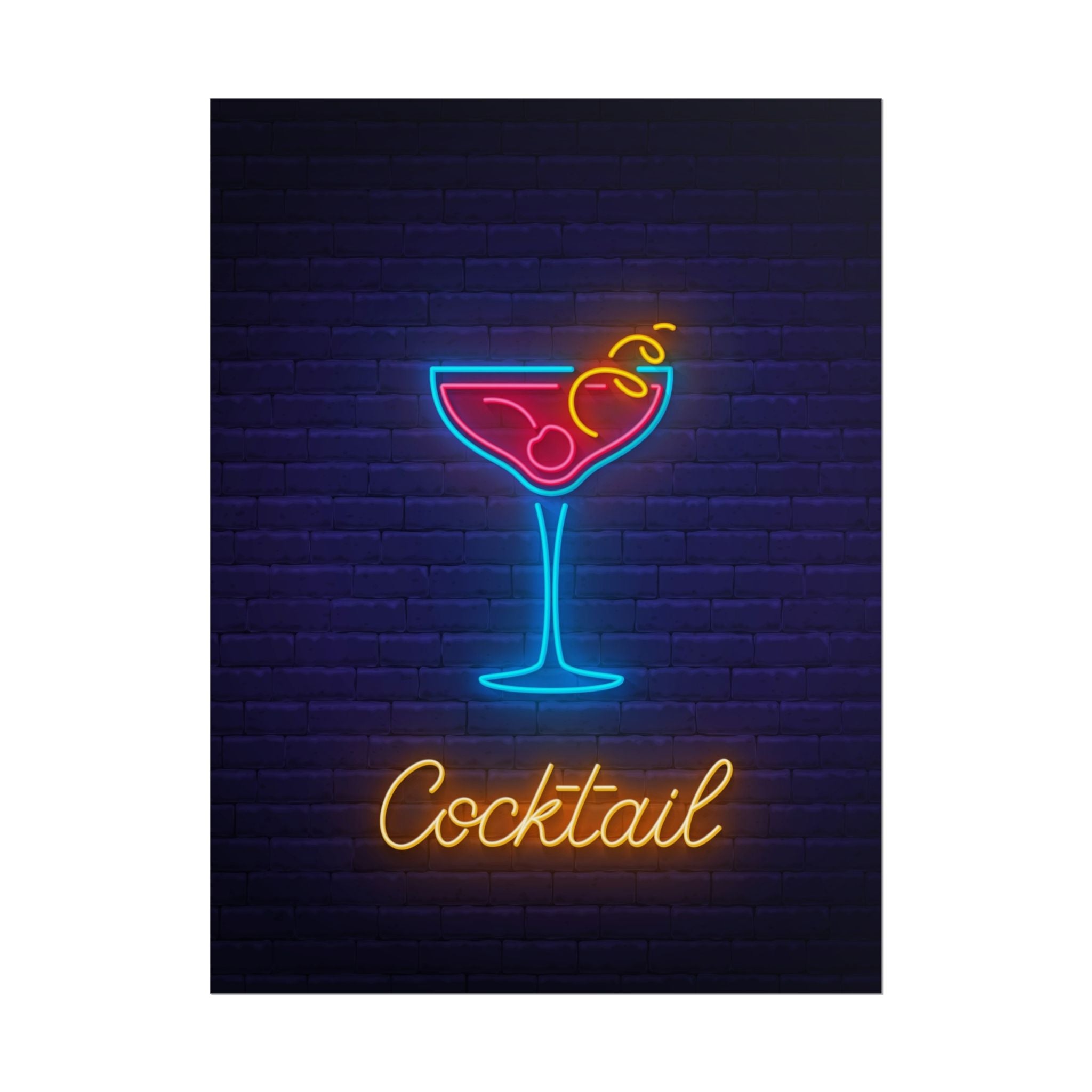 cocktail-neon-martini-poster-wall-art-decor-large-poster-artwork-cocktail-print-bar-decor-kitchen-wall-art