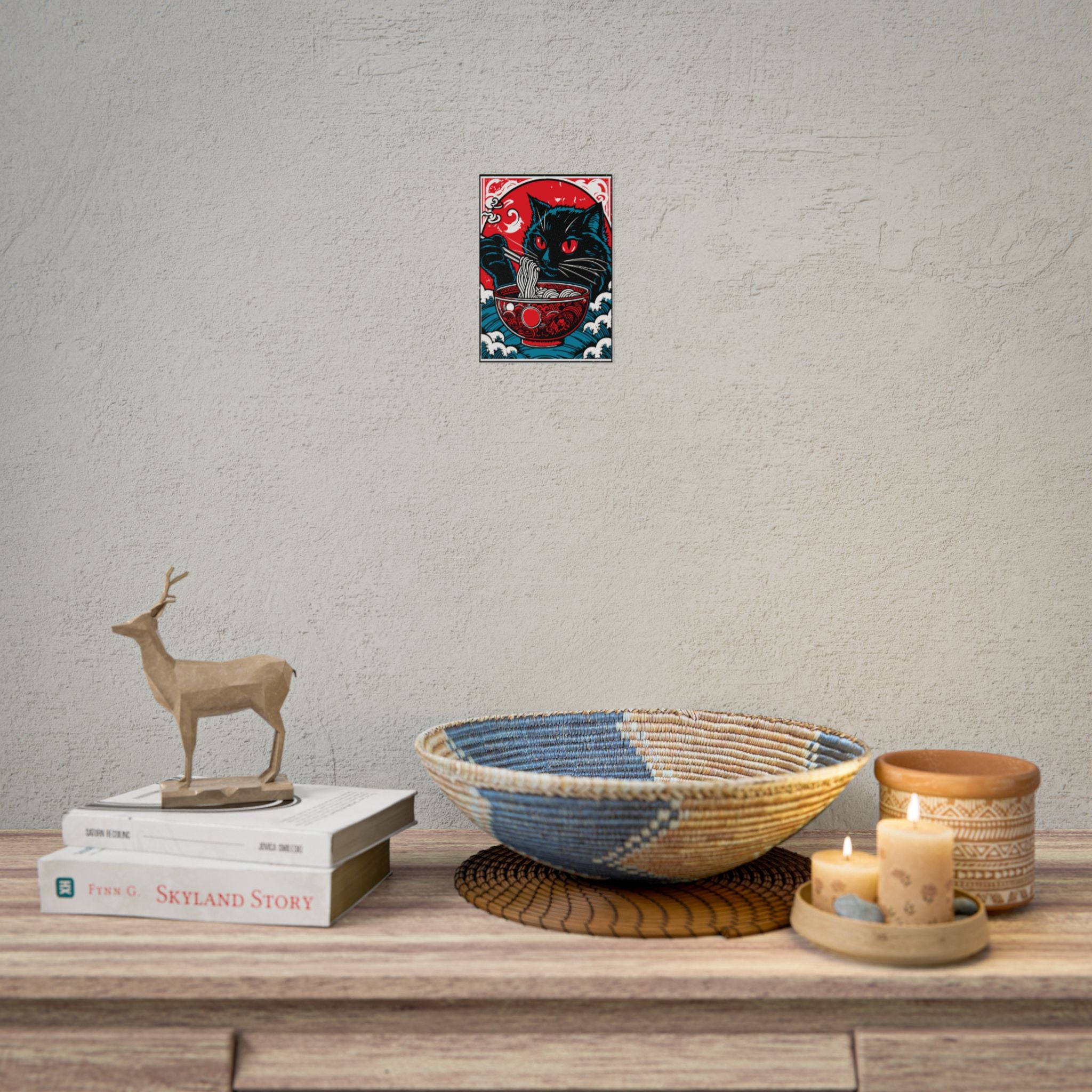 poster-print-cat-eating-ramen-noodle-retro-japanese-decor-wall-art-living-room-decoration-japandi-poster-art-home-decor-cute-