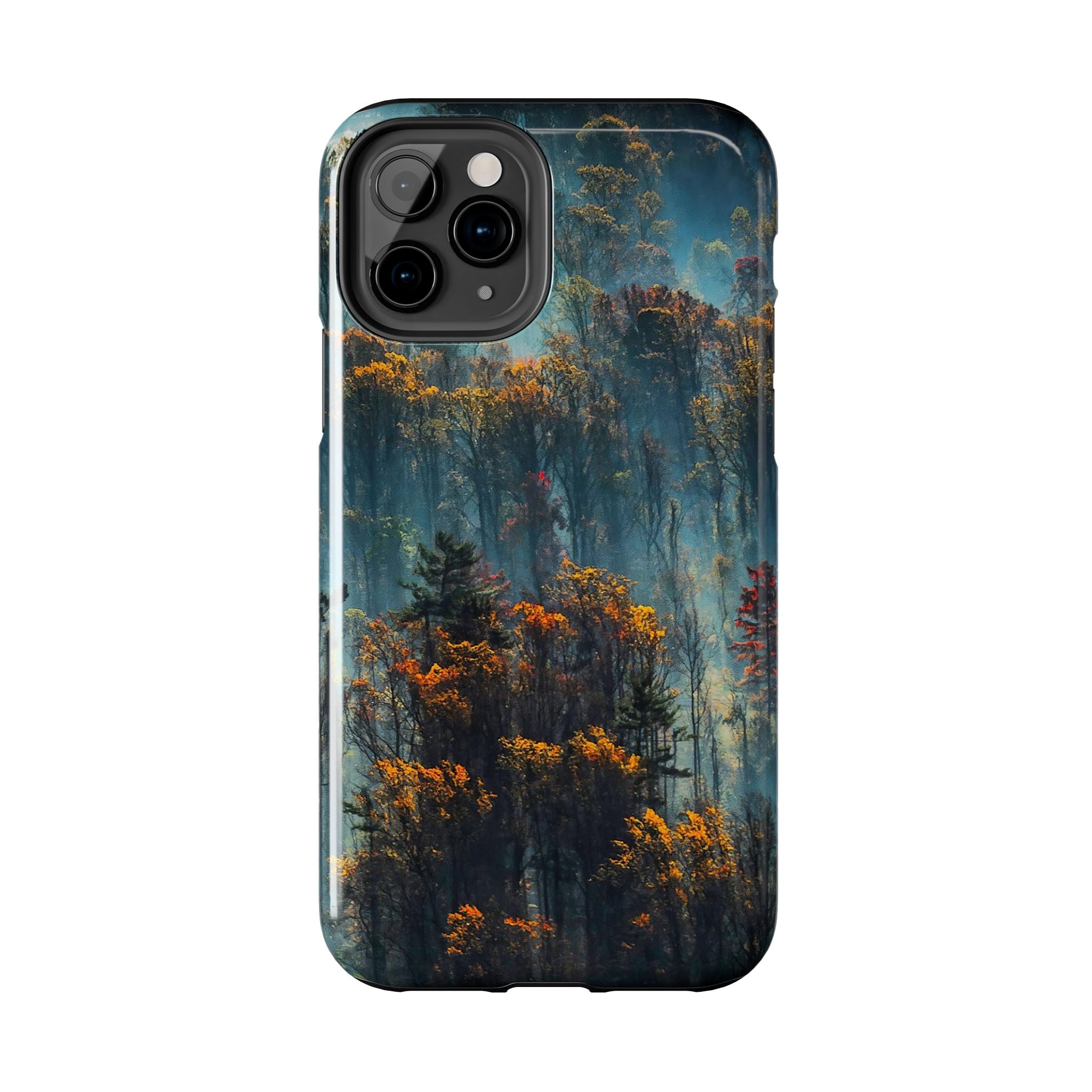 iphone-tough-case-misty-forrest-foggy-fall-iphone-covers-protective-smartphone-cover-nature-lover-gift-adventure-accessory
