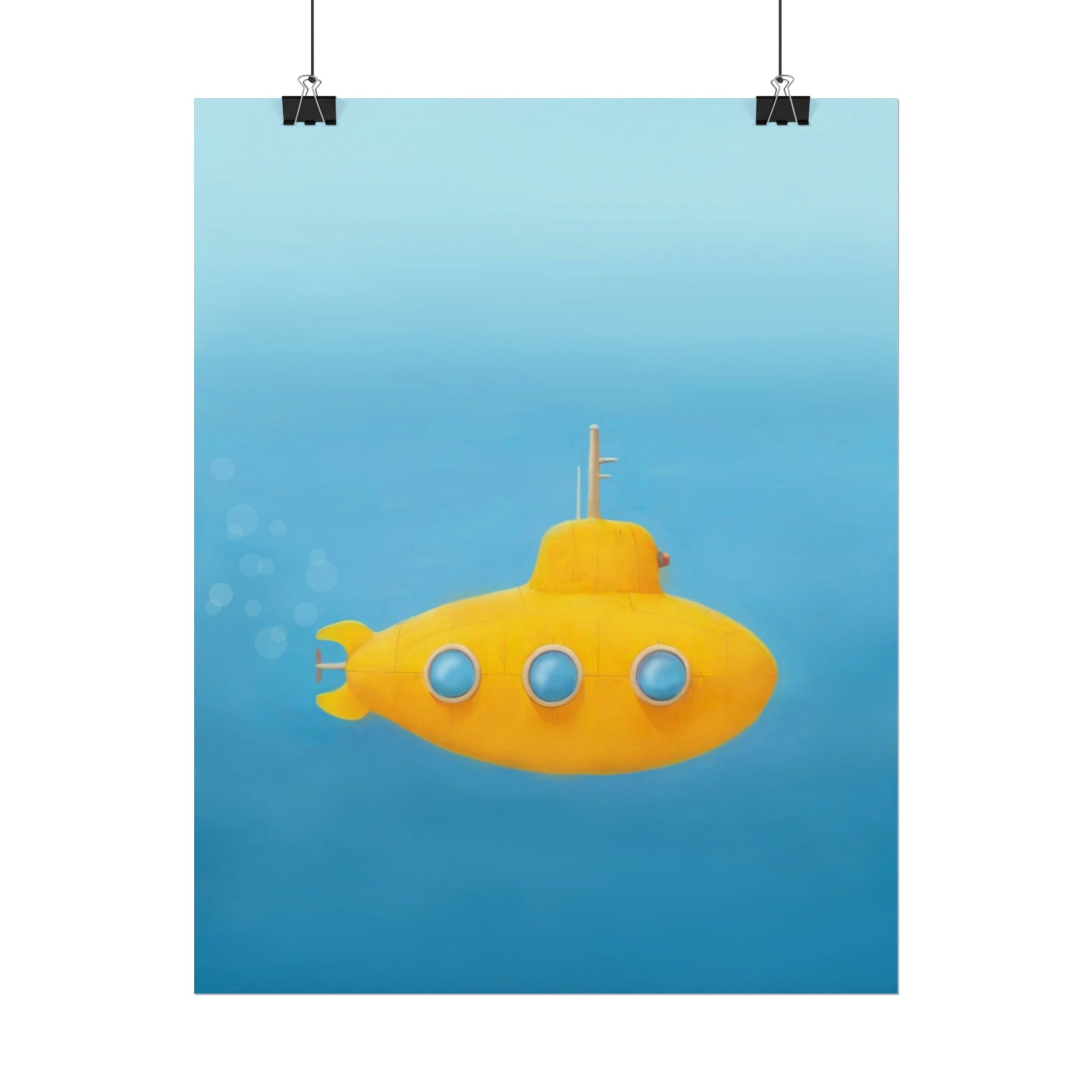 yellow-submarine-nursery-poster-art-fine-art-poster-wall-art-submarine-print-yellow-nursery-decor-gender-neutral-nursery