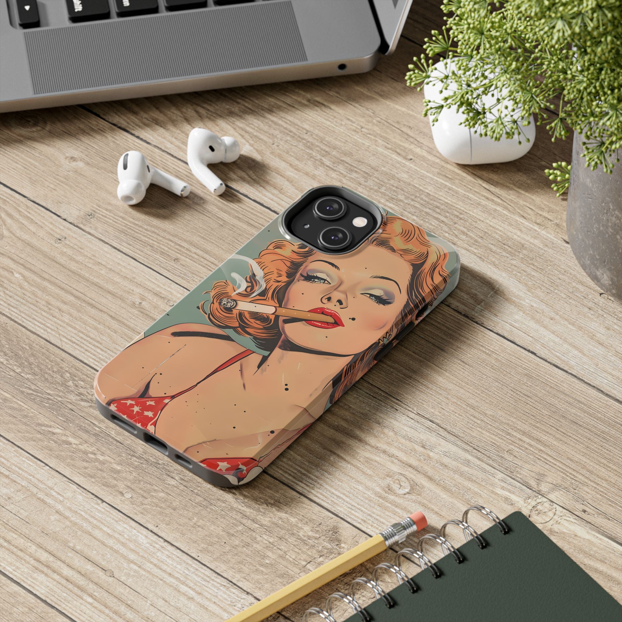 tough-phone-cases-vintage-pin-up-girl-iphone-cover-strong-phone-protector-retro-pinup-design-protective-smartphone-case