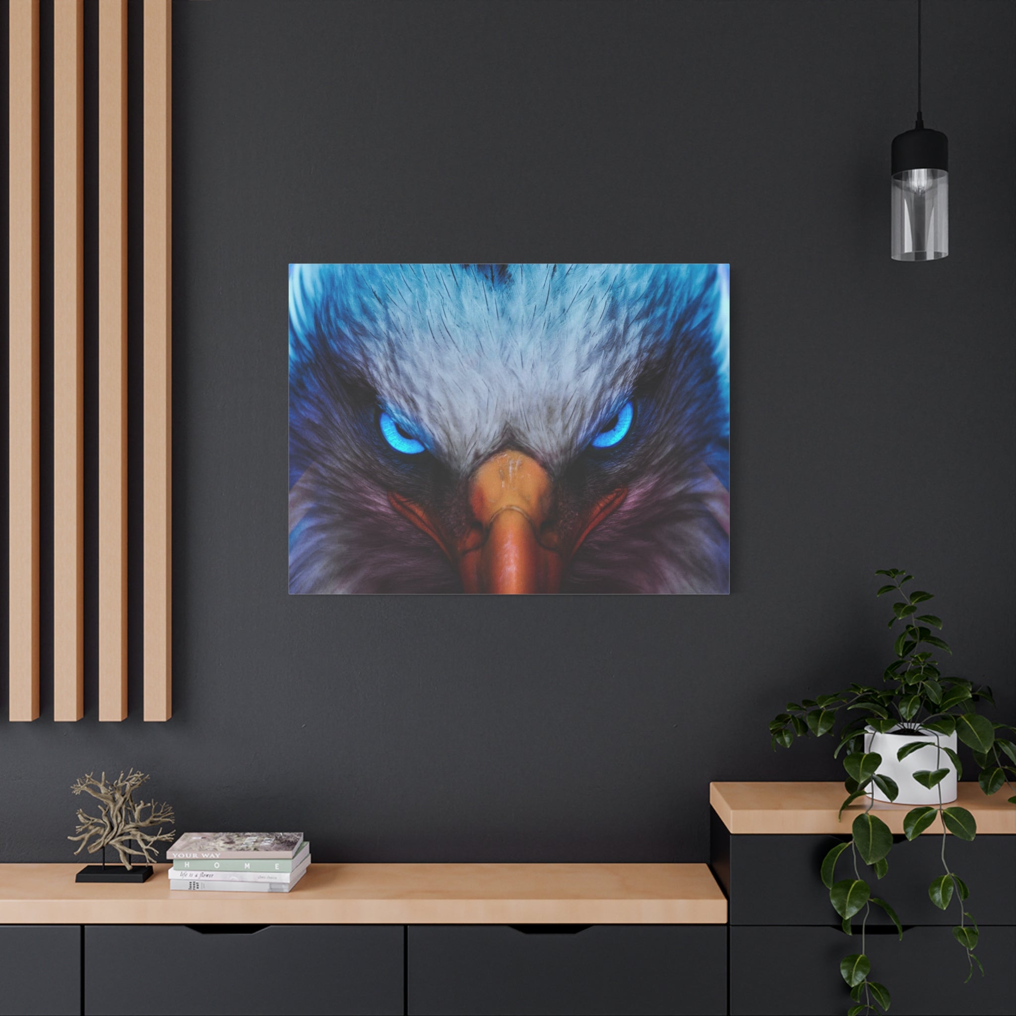 american-eagle-theme-canvas-wall-art-bird-of-prey-decor-eagle-eyes-wall-hanging-matte-stretched-canvas-print-wildlife-artwork