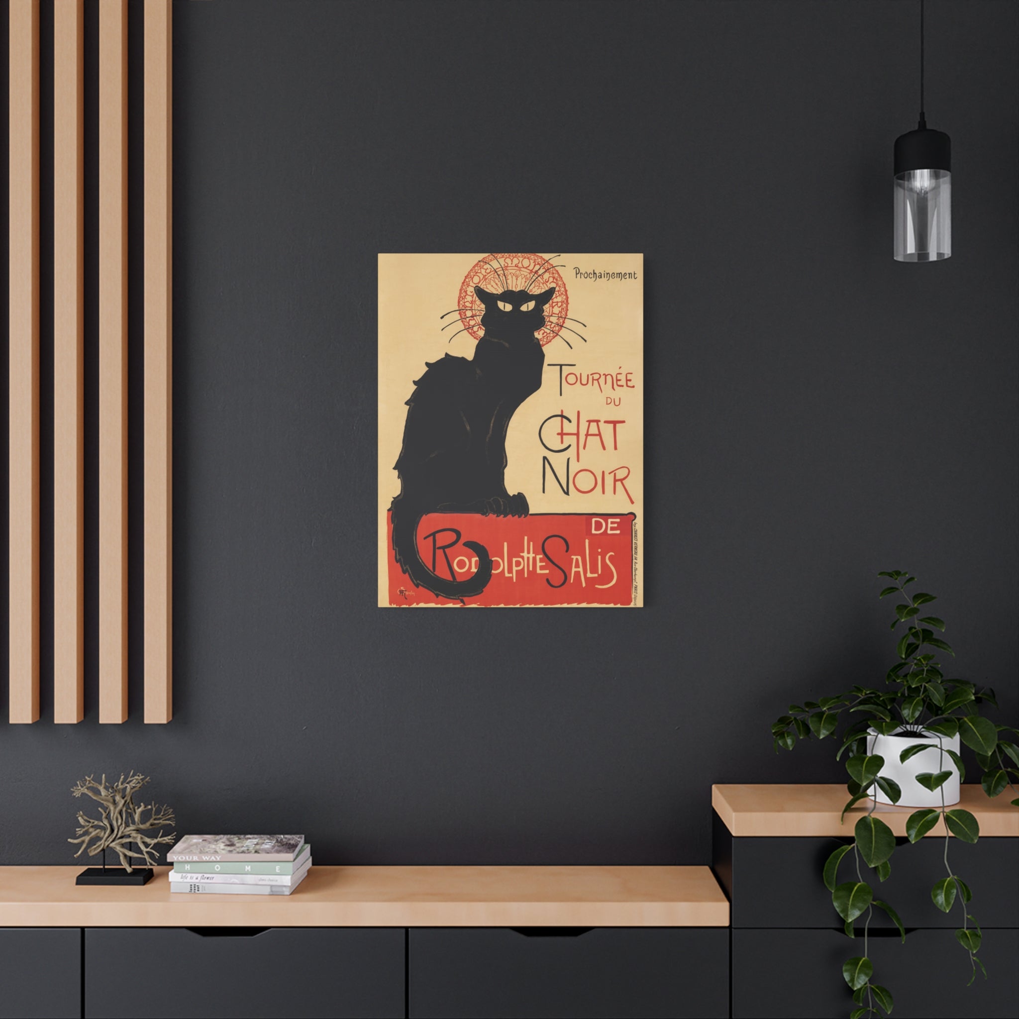 canvas-print-tournee-du-chat-noir-wall-art-matte-canvas-stretched-home-decor-living-room-theophile-steinlen-art-cat