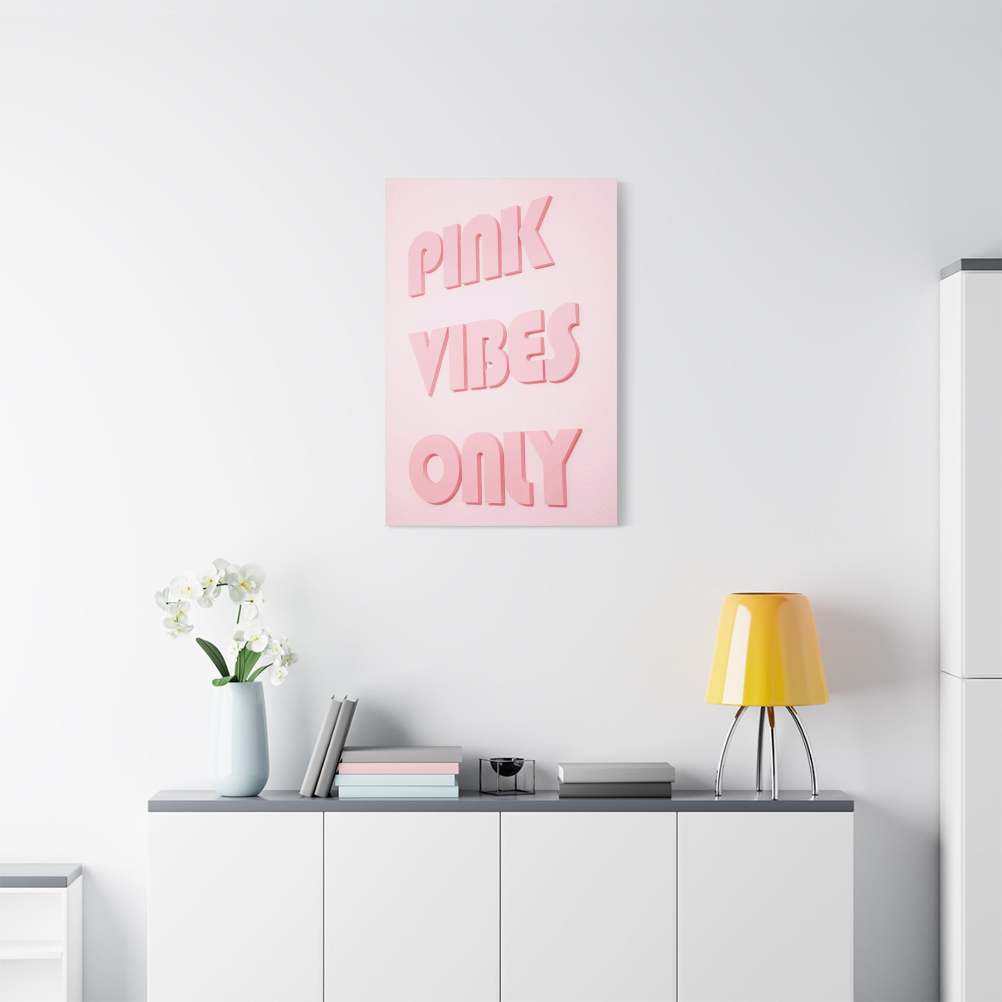 canvas-print-pink-vibes-only-pink-wall-art-aesthetic-wall-art-quote-home-office-decor-retro-wall-decor-pink-print-living-room