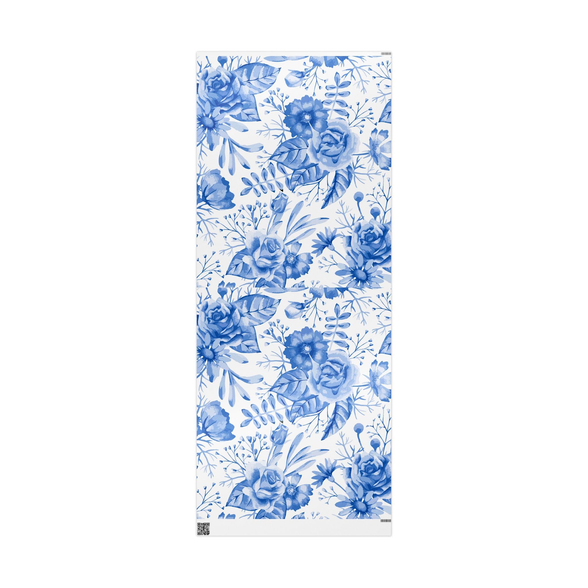 blue-floral-watercolor-pattern-gift-wrapping-30-72-wrapping-papers-art-craft-supplies-packaging-holiday-gift-wrap-decorative-