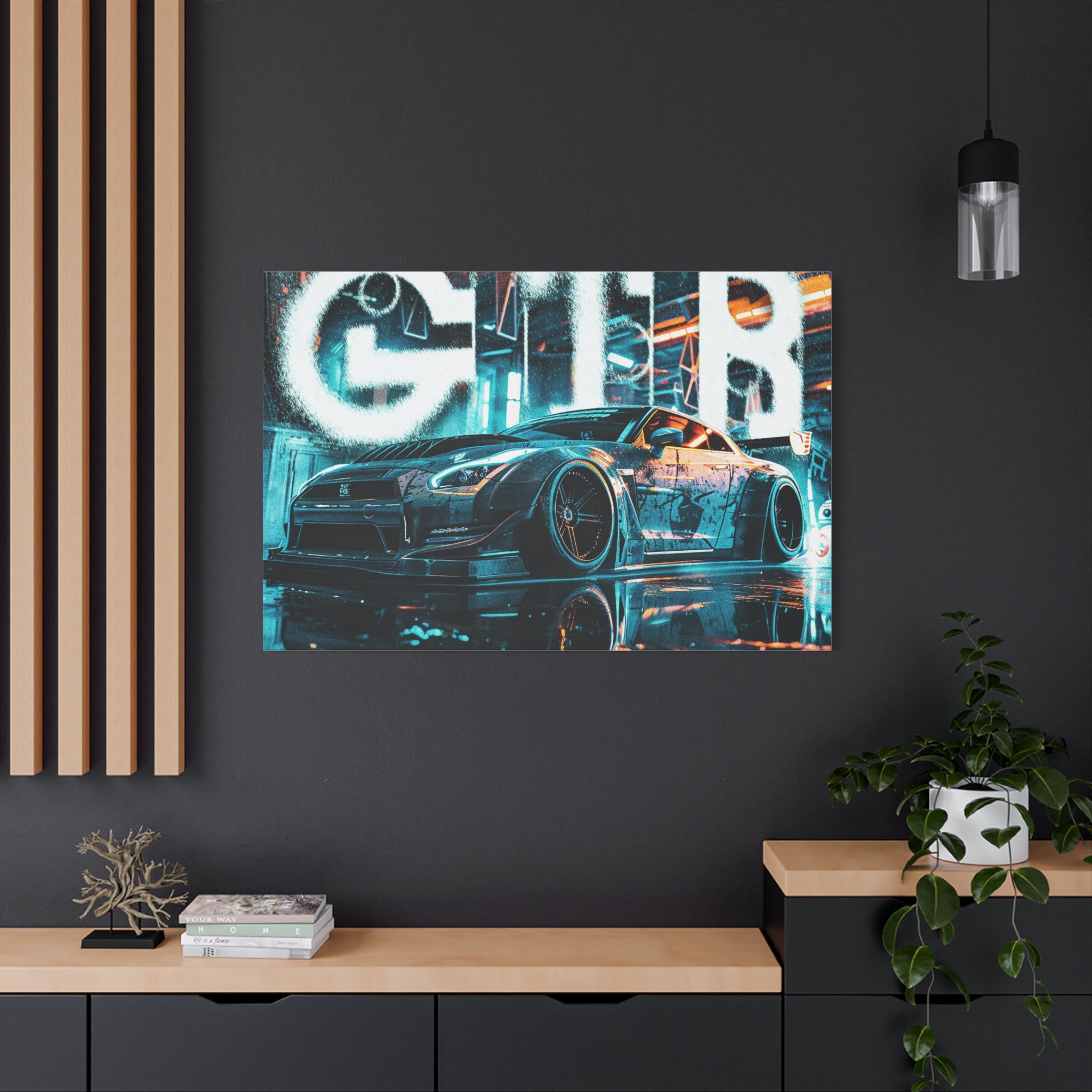 canvas-print-gtr-supercar-wall-art-home-decor-sports-car-poster-hyper-car-art-matte-stretched-canvas-print-2