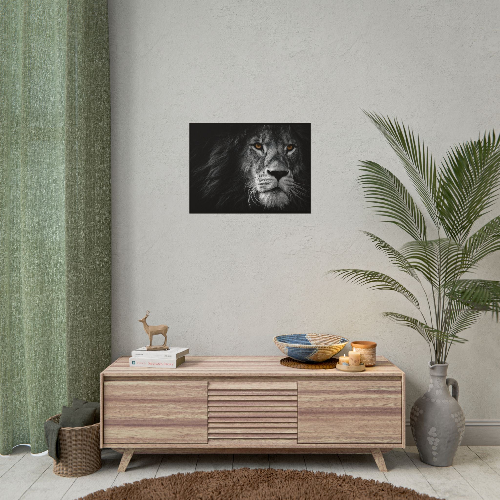 poster-print-lion-wall-art-black-and-white-monochrome-decor-living-room-decor-lion-poster-jungle-animal-art-print-wildlife-sa