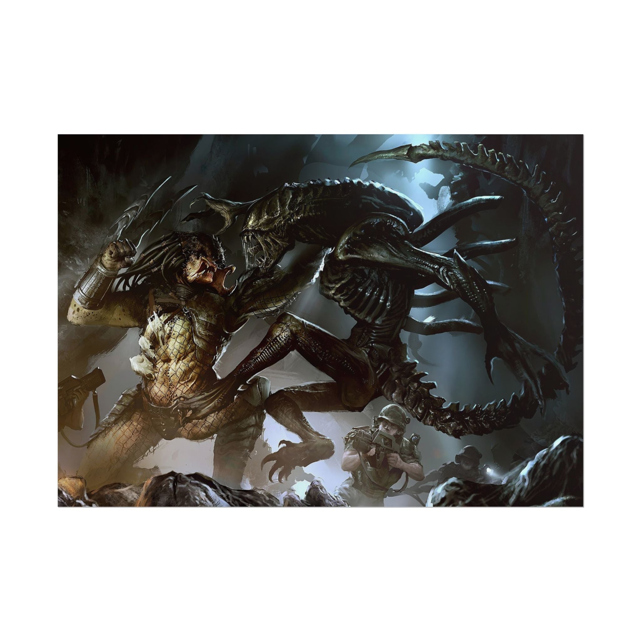 predator-alien-poster-print-xenomorph-si-fi-home-decor-movie-poster-pretador-fantasy-art