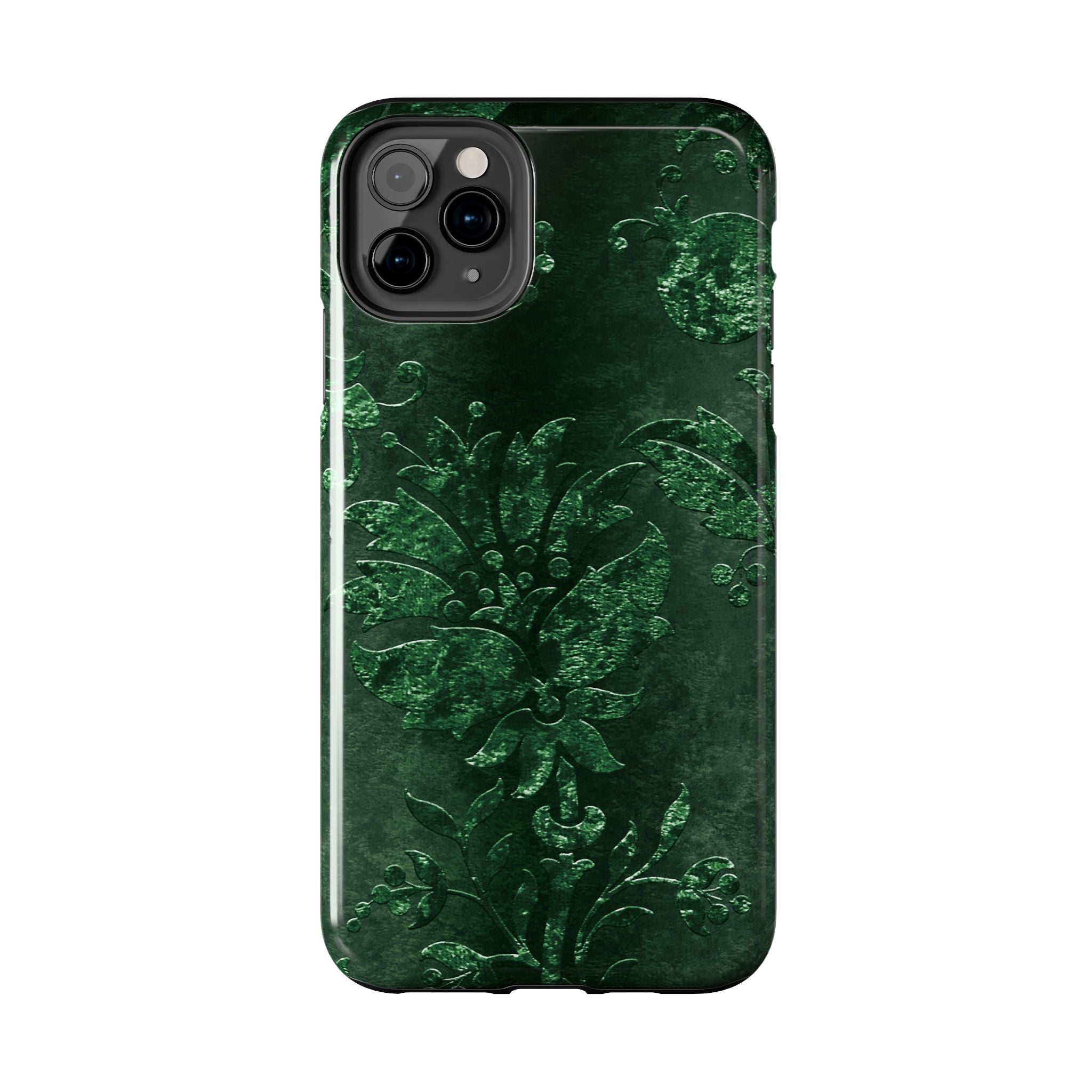 embossed-emerald-velvet-tough-iphone-case-protective-iphone-cover-heavy-duty-iphone-case-rugged-phone-case-durable-smartphone