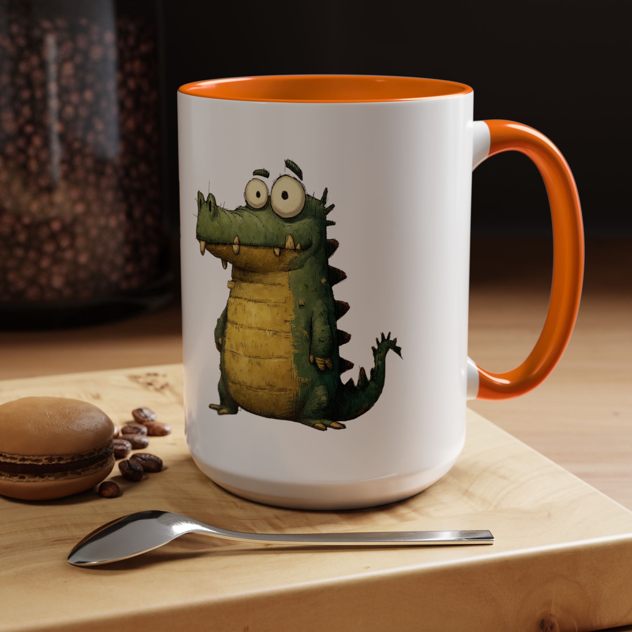 Funny Alligator Accent Coffee Mug | Cute Animal Mug for Nature Lovers, Ideal Gift for Birthdays, Holidays, Home Decor