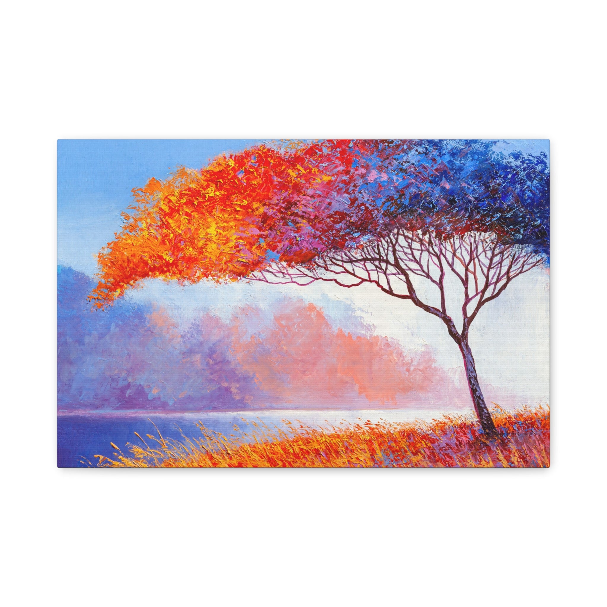 canvas-wall-art-fall-floral-brush-effect-tree-print-stretched-matte-canvas-home-decor-autumn-decor-gift-for-nature-lovers