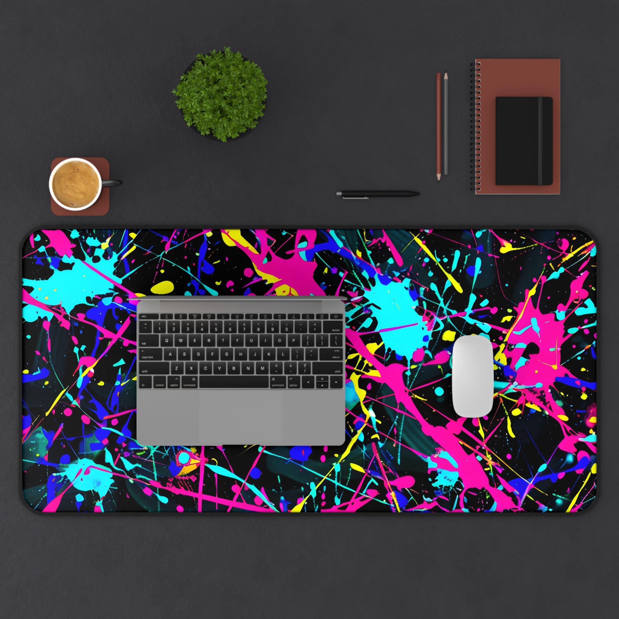neon-abstract-paint-splatter-desk-mat-colorful-large-gaming-mouse-pad-colorful-work-from-home-desk-accessory-desk-blotter