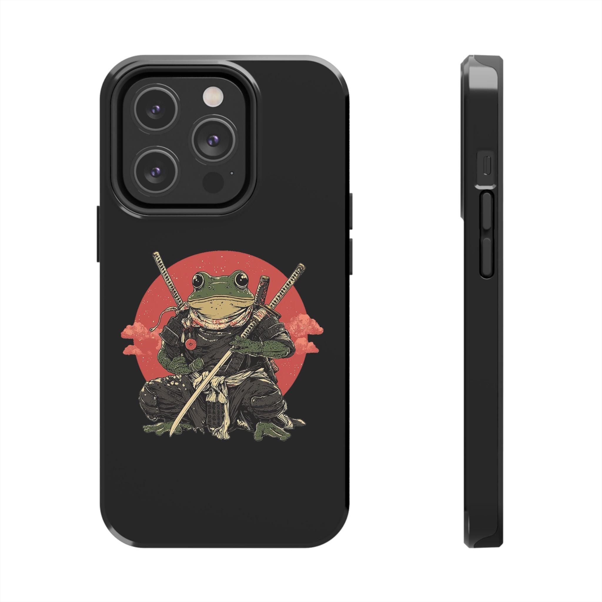 retro-vintage-ninja-frog-iphone-tough-case-red-sun-japanese-samurai-frog-design-ninja-warrior-black-iphone-hard-cover