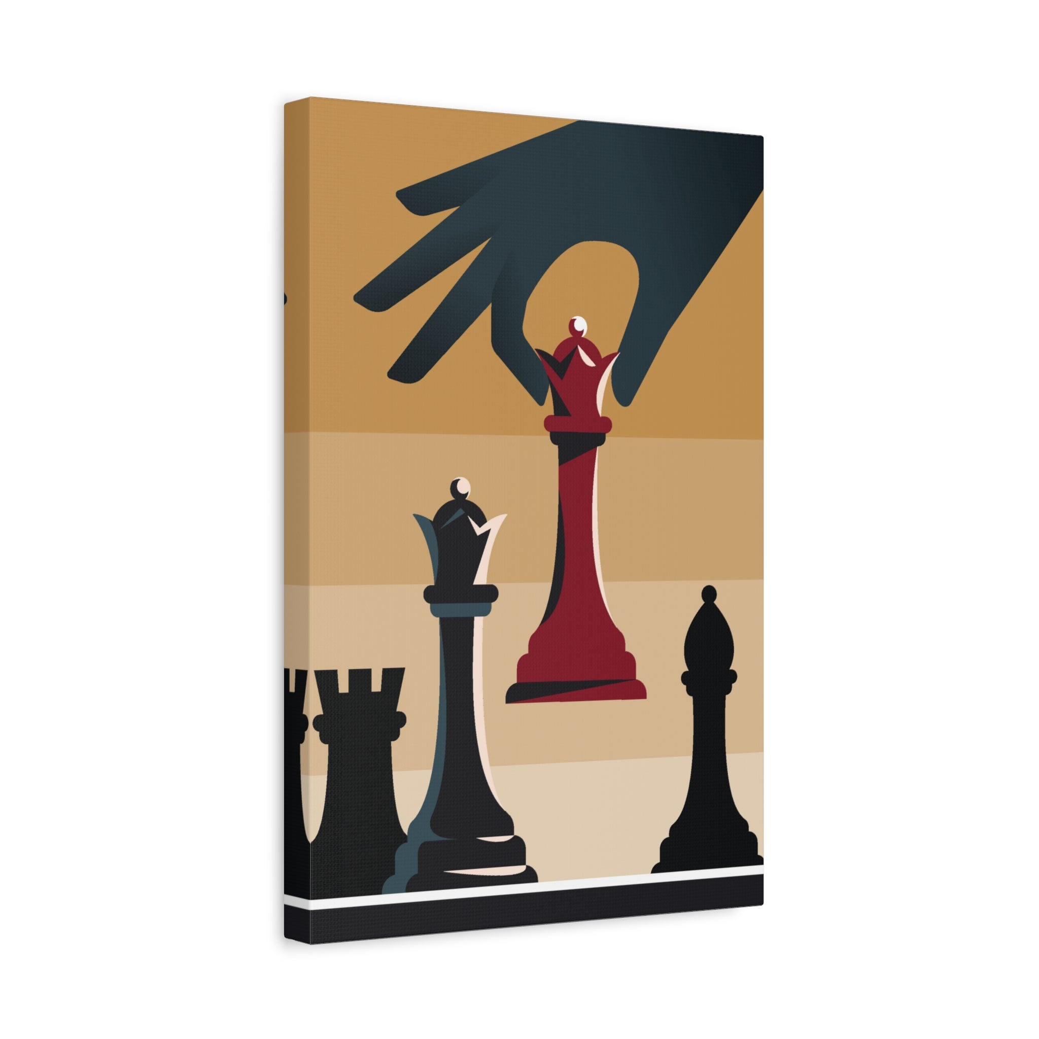 chess-queen-matte-canvas-print-home-decor-for-chess-lovers-stretched-wall-art-chess-player-gift-game-room-decoration-chess-ar