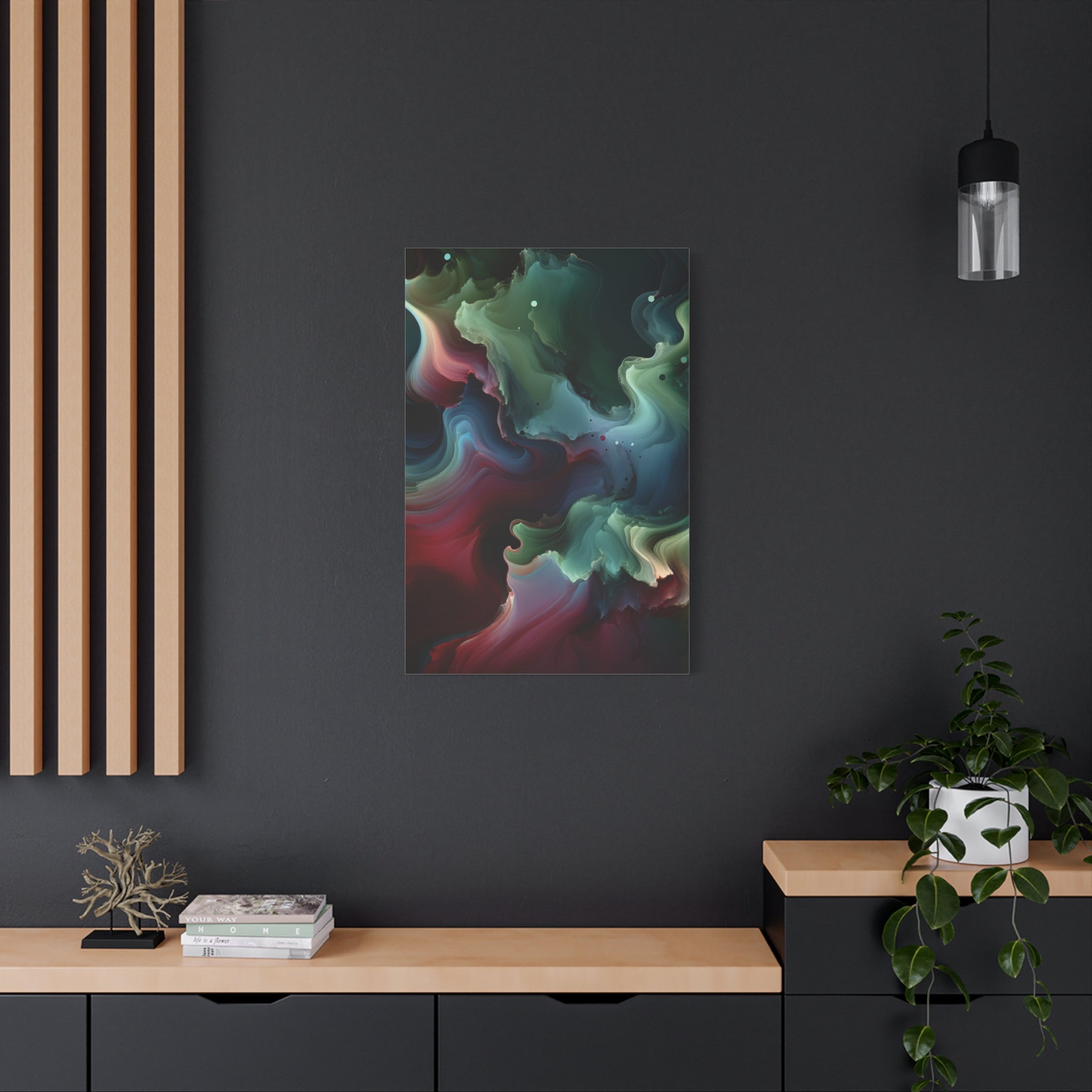 canvas-print-abstract-green-and-burgundy-wall-art-living-room-decor-gallery-wrap-canvas-abstract-wall-decor-colorful-art-home