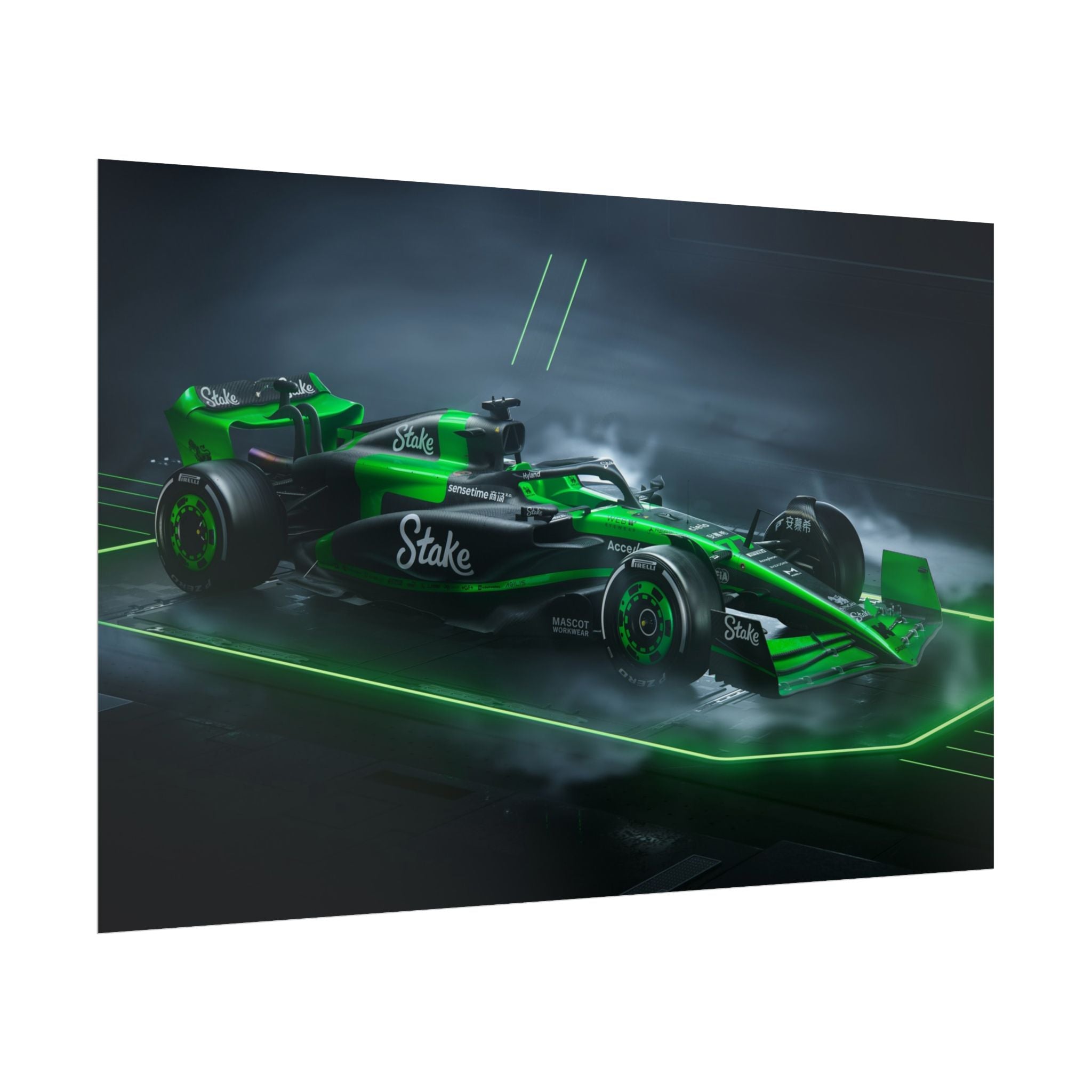 green-formula-1-car-poster-print-formula-one-cars-formula-1-gift-formula-1-poster-formula-1-wall-art-wall-decor-room-decor