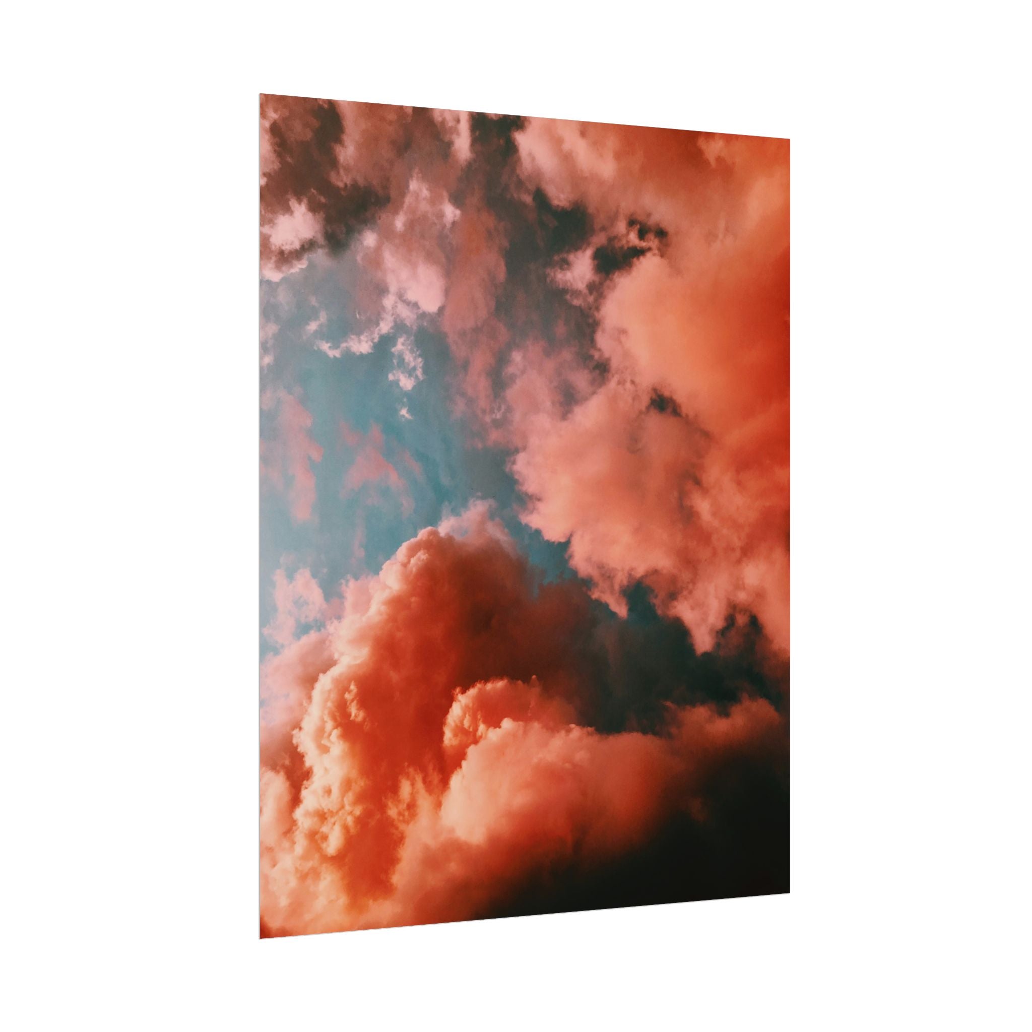 pinkish-cloud-sunset-poster-print-pink-wall-art-sunset-artwork-home-wall-decor-room-decoration-wall-hanging