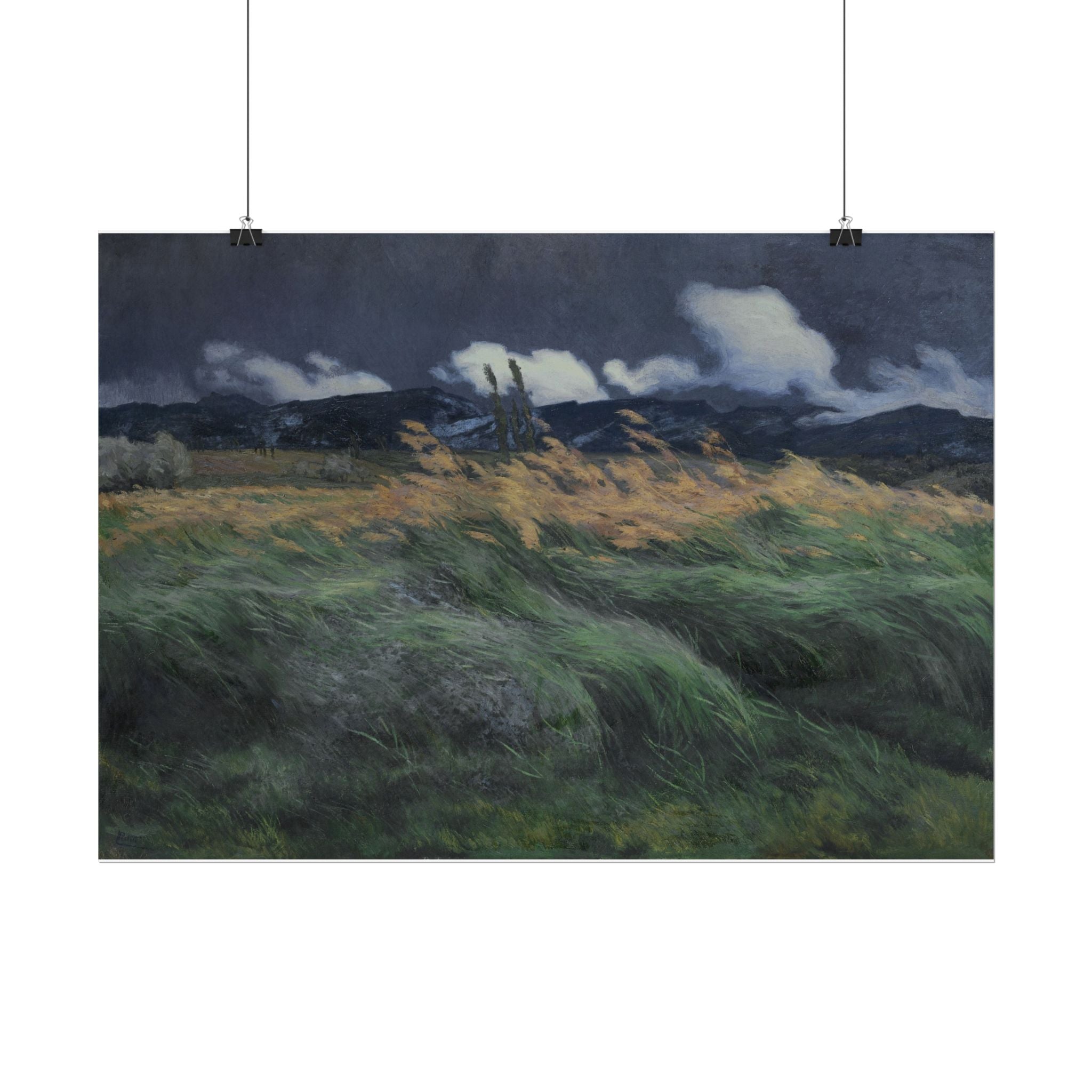 Louis Patru Poster Print, Fields Art Print, Fields Landscape Painting, Rustic Canvas Wall Art, Farmhouse Wall Decor, Landscape Print