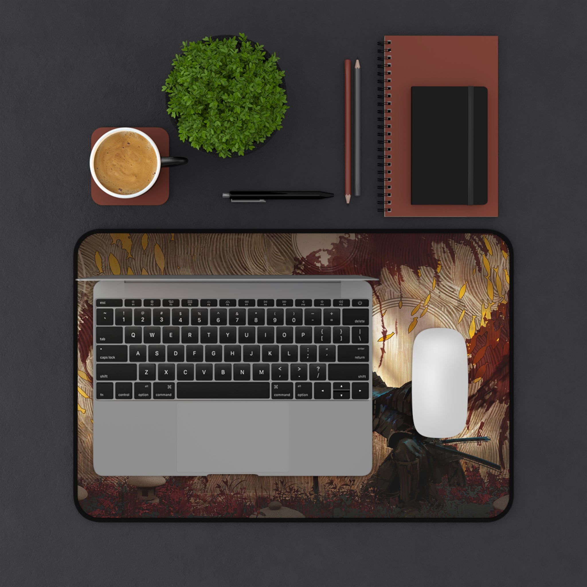 fantasy-samurai-warrior-mouse-pad-japanese-katana-samurai-warrior-desk-mat-japanese-anime-samurai-desk-pad-viper-art