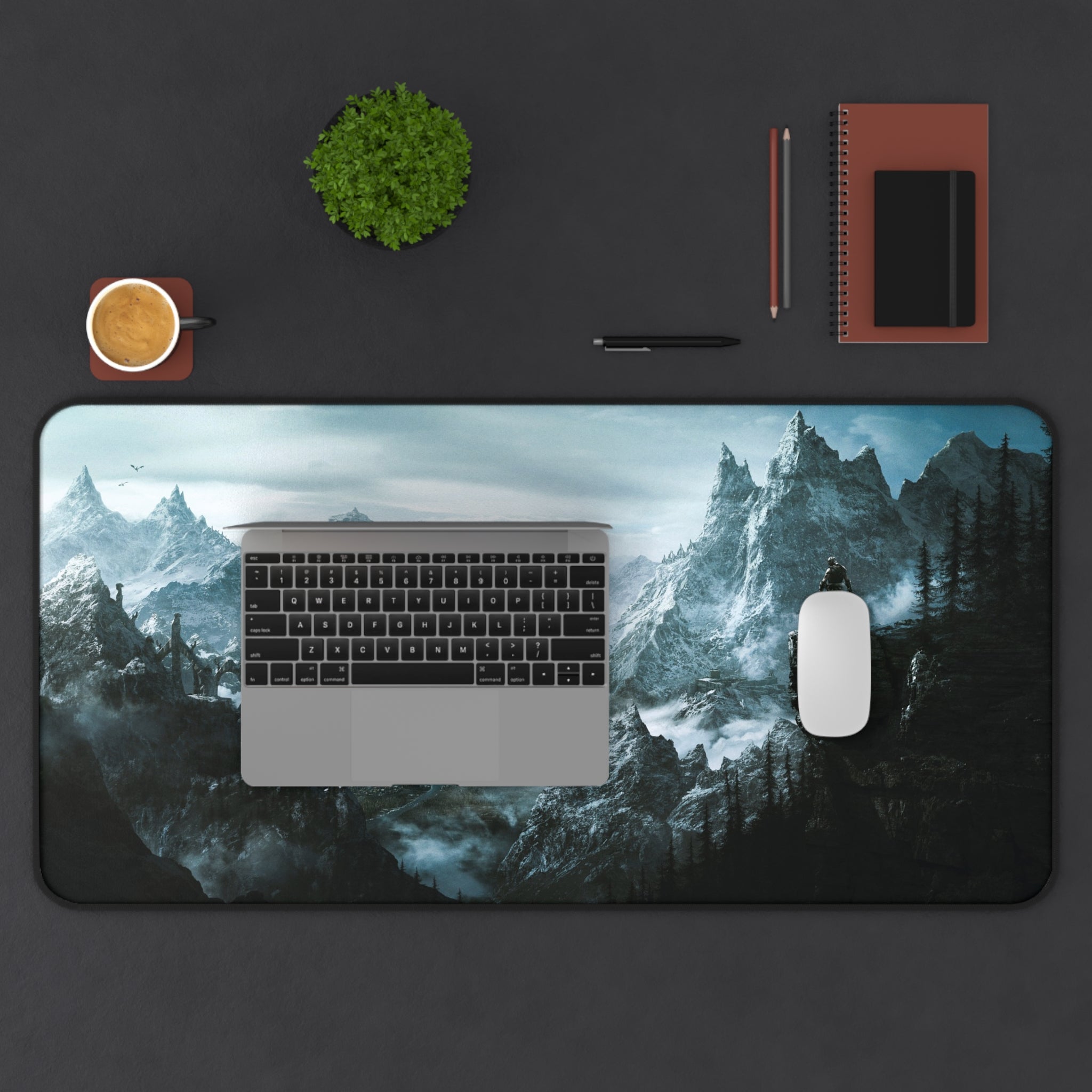 skyrim-cat-deskpad-the-elder-scrolls-oblivion-mousepad-scenery-gaming-desk-mat-dragon-and-viking-warrior-desk-