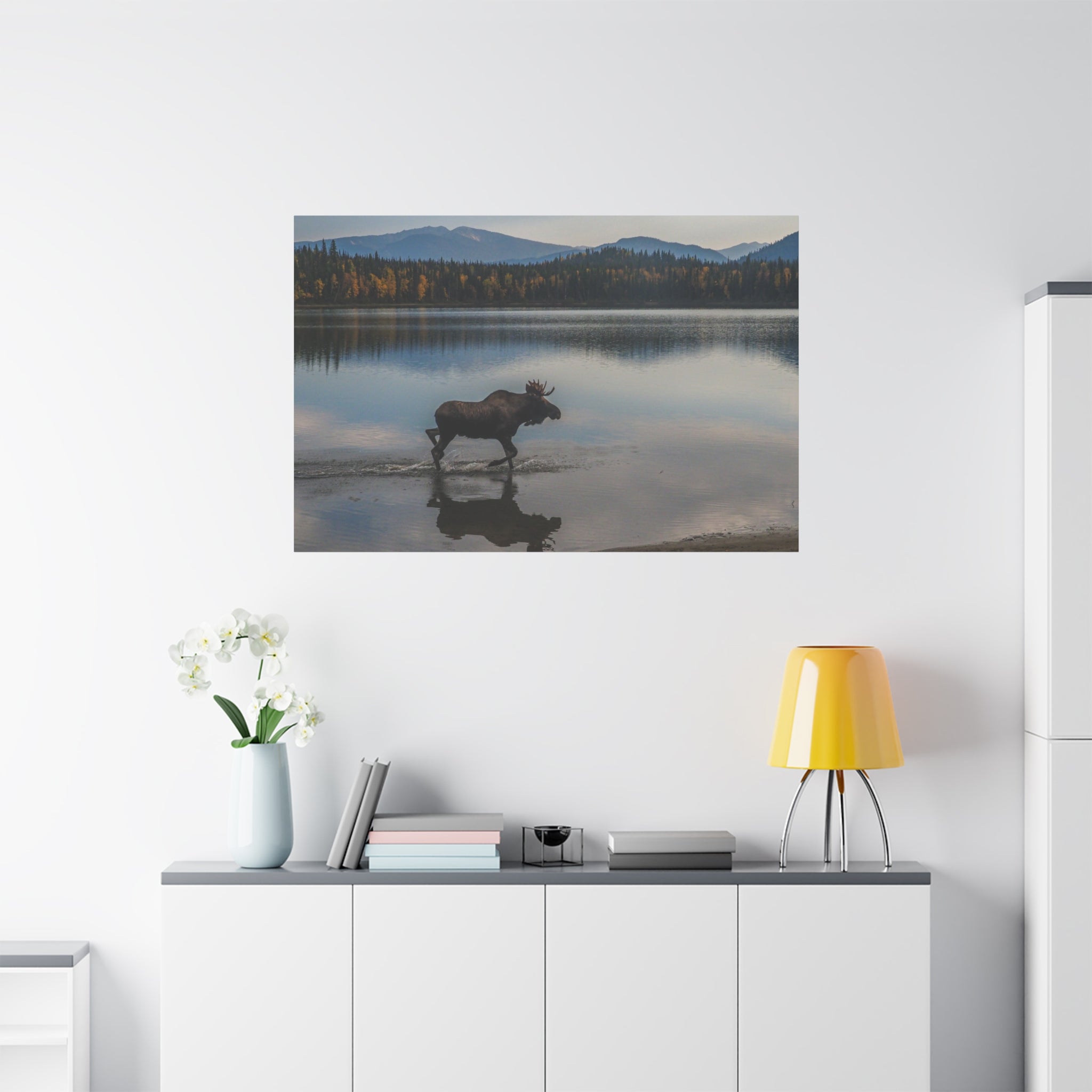 canvas-art-print-rustic-moose-wall-decor-cabin-lodge-wildlife-painting-nature-home-decor-wilderness-animal-poster-farmhouse-w