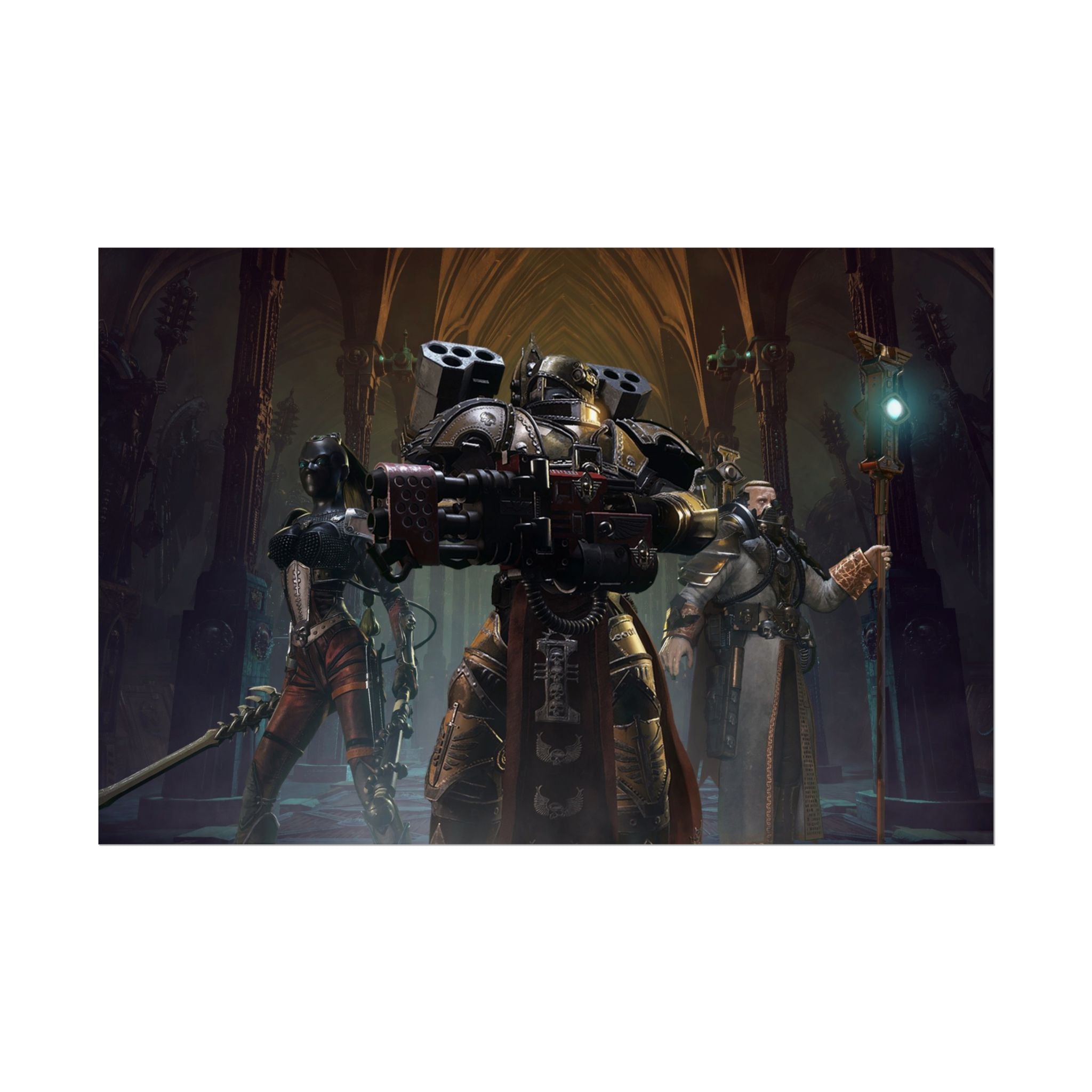 Warhammer 40K Inquisitor Martyr Poster Print — Rolled Wall Art for Gamers & Collectors, Space Marine Wall Art, Gaming Room Decor