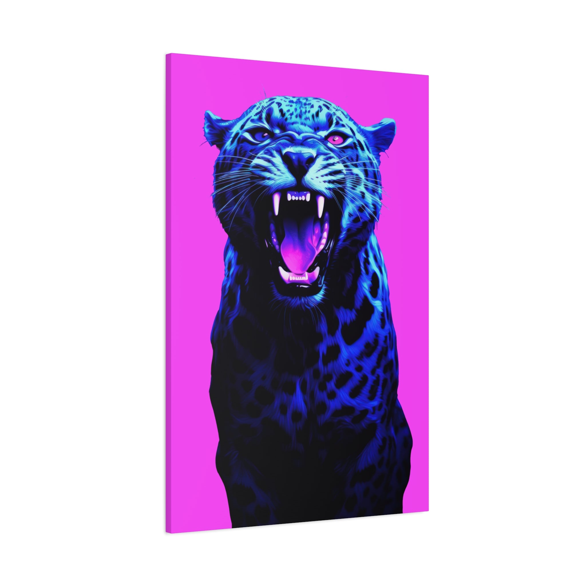 canvas-print-neon-leopard-wall-art-vaporwave-home-decor-stretched-matte-canvas-living-room-decor