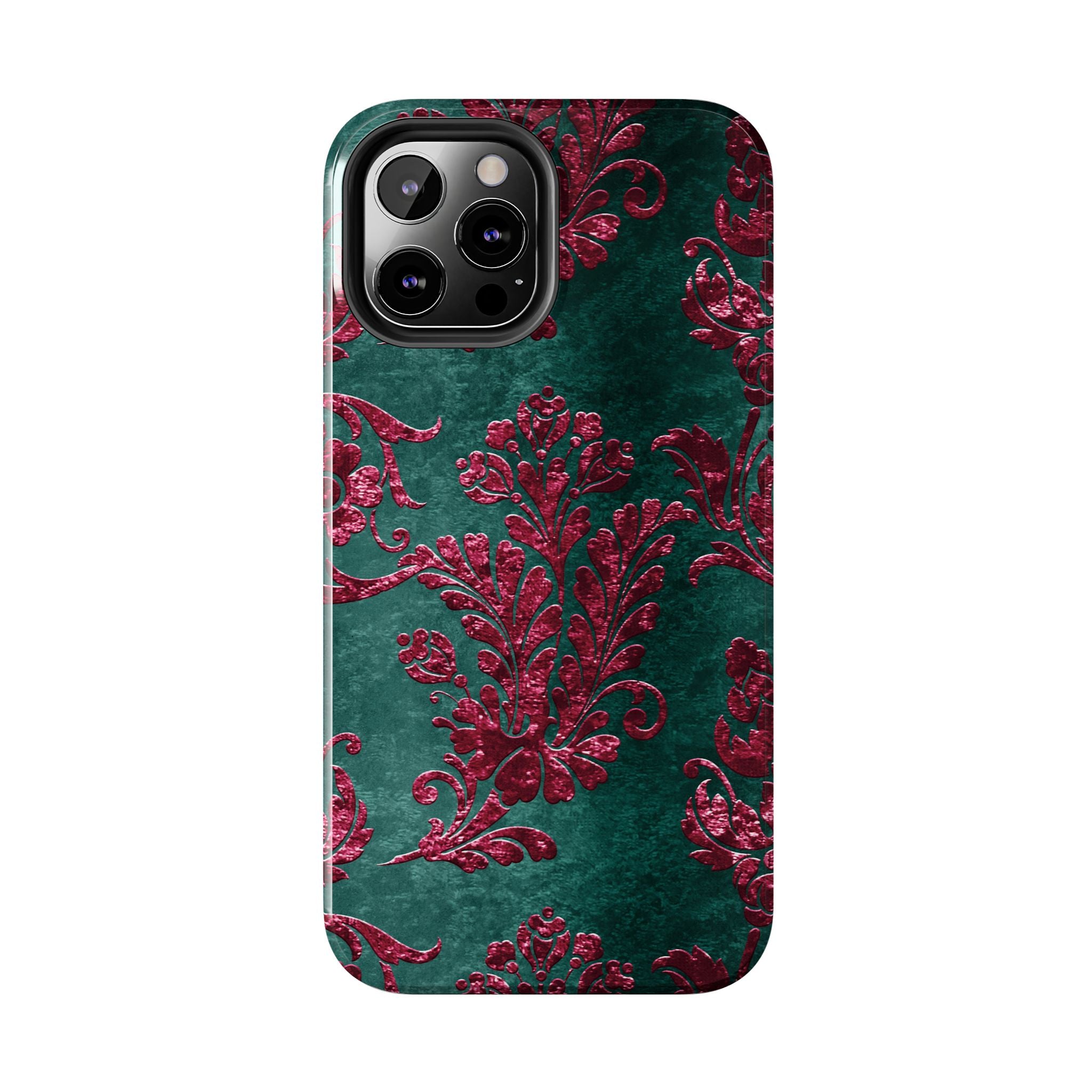 embossed-burgundy-velvet-tough-iphone-case-protective-iphone-cover-heavy-duty-iphone-case-rugged-phone-case-durable-smartphon