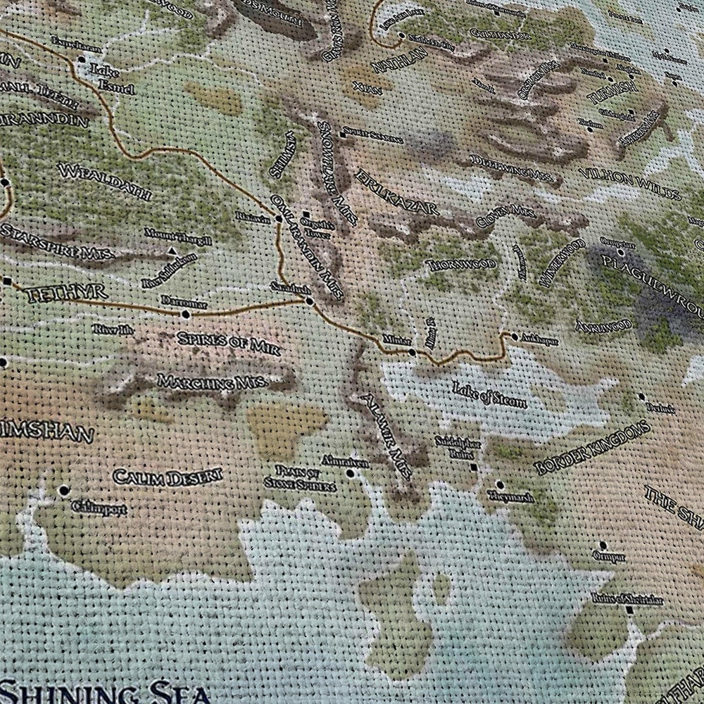 dungeons-dragons-forgotten-realms-map-map-of-fearun-1-piece-canvas-wall-art-dungeons-and-dragons-wall-art-poster-d-and-d-gift