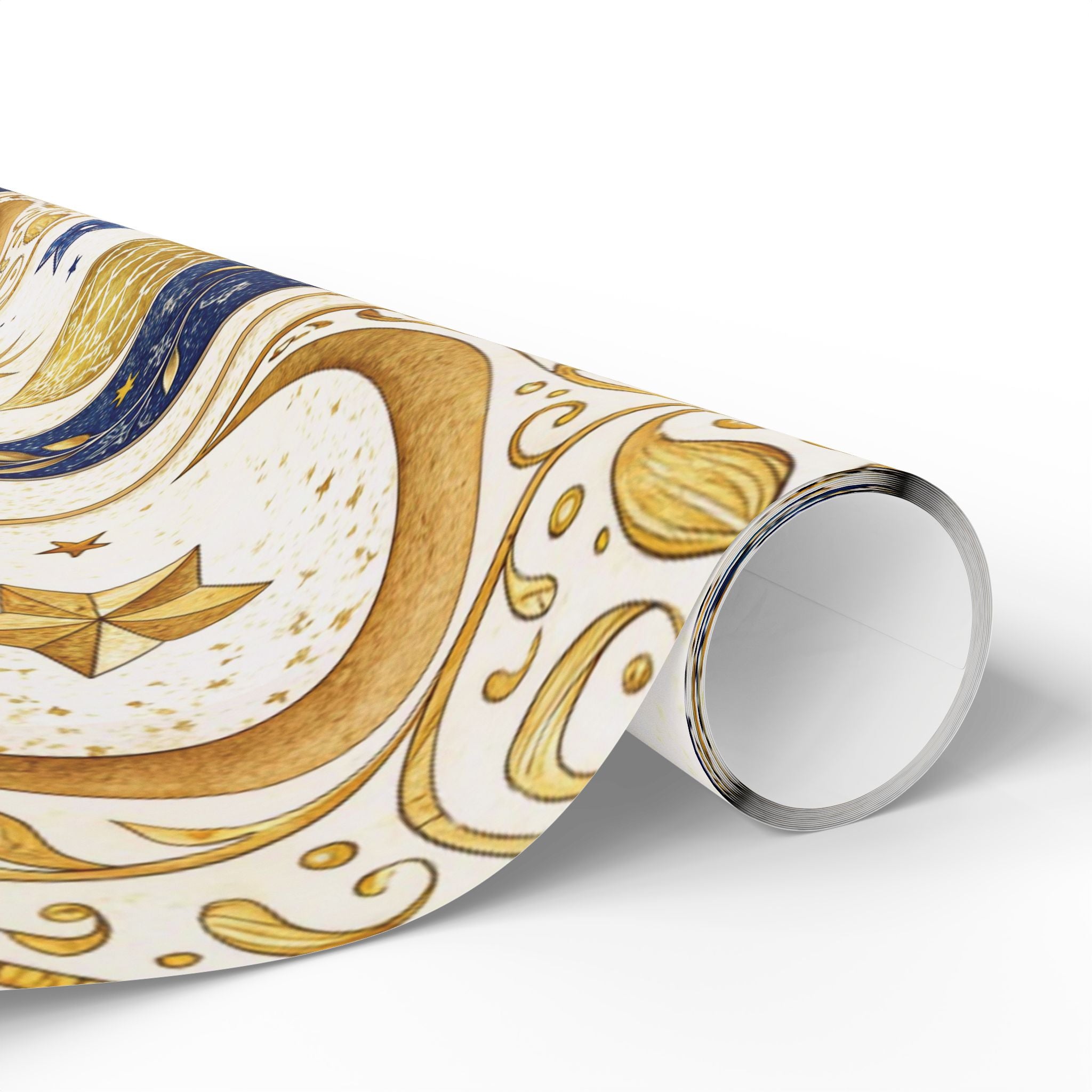 ramadan-night-wrapping-papers-islamic-crescent-moon-gift-wrap-mosque-silhouette-eid-holiday-supplies-festive-present-packagin