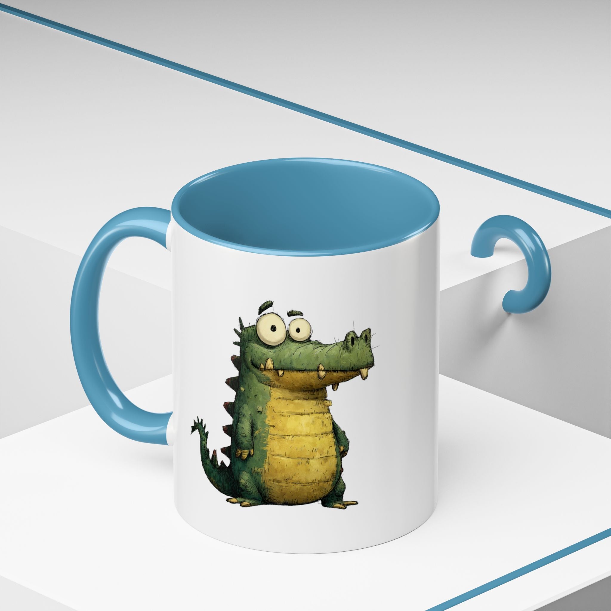 Funny Alligator Accent Coffee Mug | Cute Animal Mug for Nature Lovers, Ideal Gift for Birthdays, Holidays, Home Decor