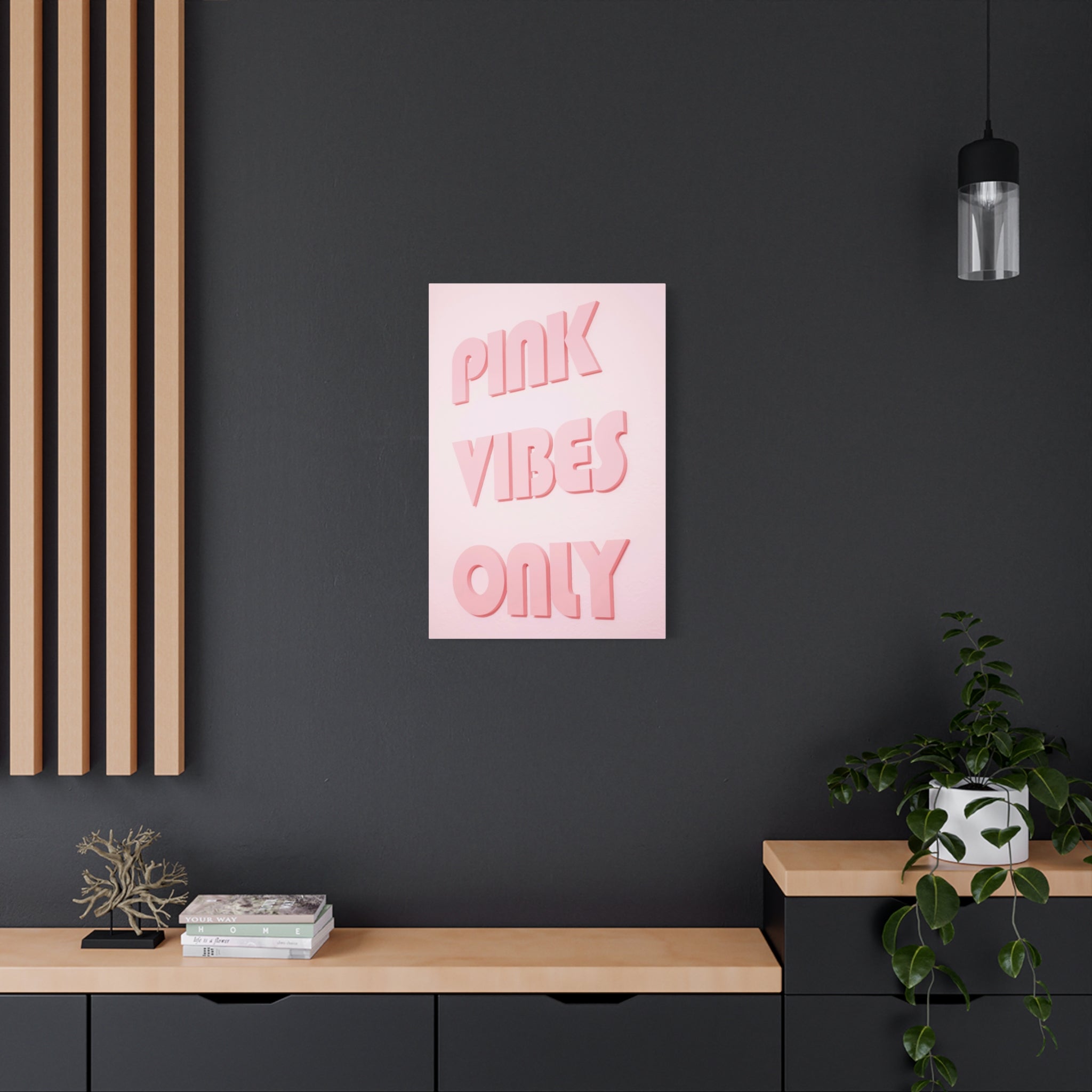 canvas-print-pink-vibes-only-pink-wall-art-aesthetic-wall-art-quote-home-office-decor-retro-wall-decor-pink-print-living-room