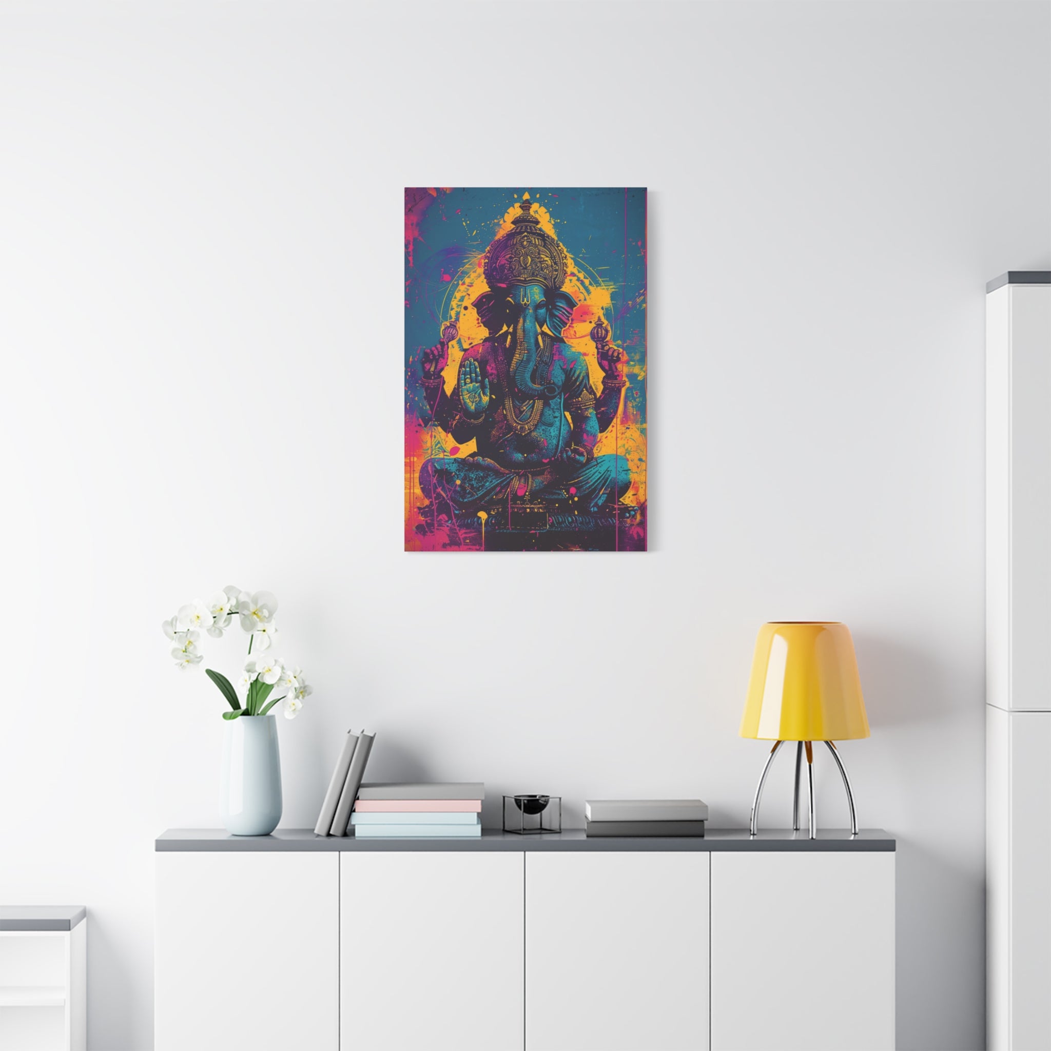colorful-ganesha-canvas-print-wall-art-decor-spiritual-home-decor-indian-elephant-deity-art-hindu-god-painting-ethnic-wall-ha