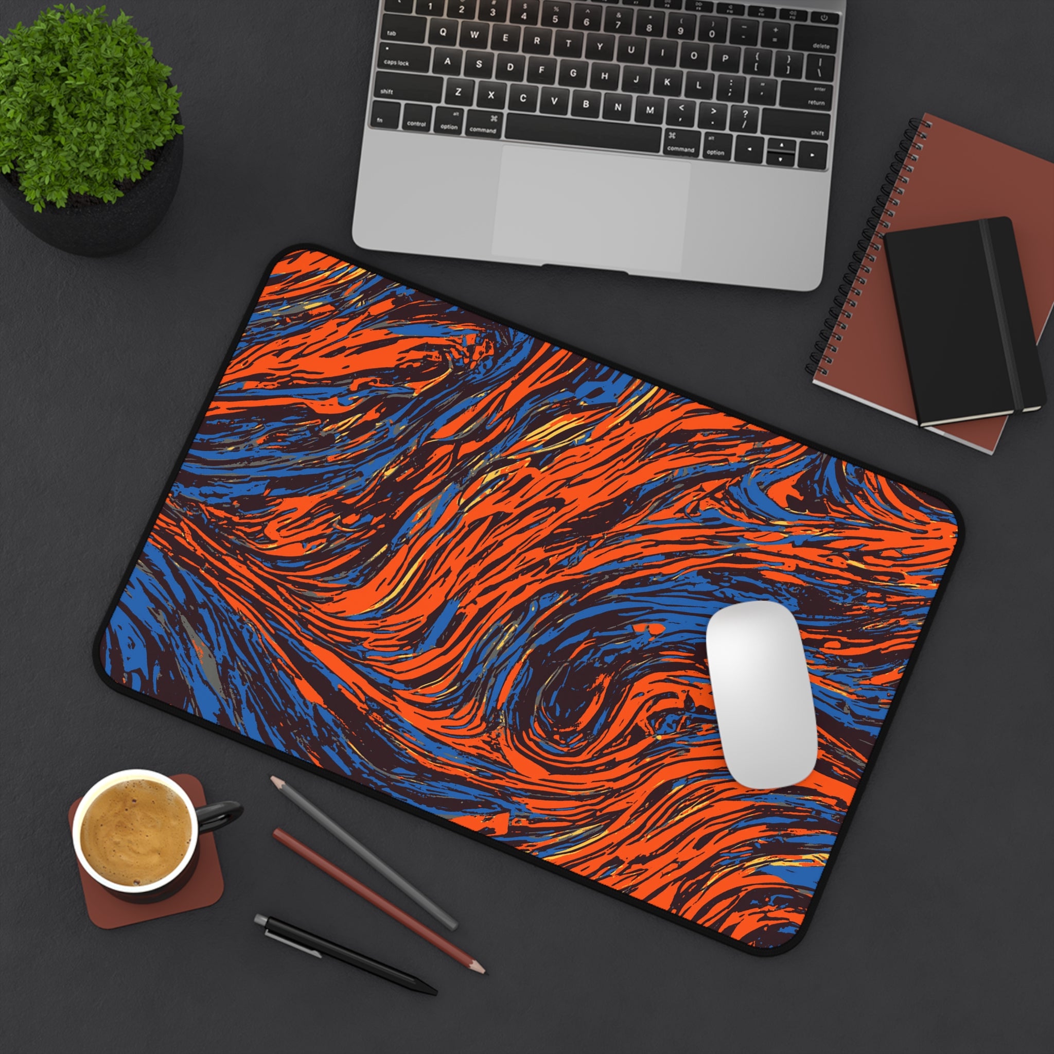 retro-wave-abstract-art-mouse-pad-vintage-wind-desk-mat-colorful-retro-desk-pad-modern-minimalist-mousepad-orange-blue