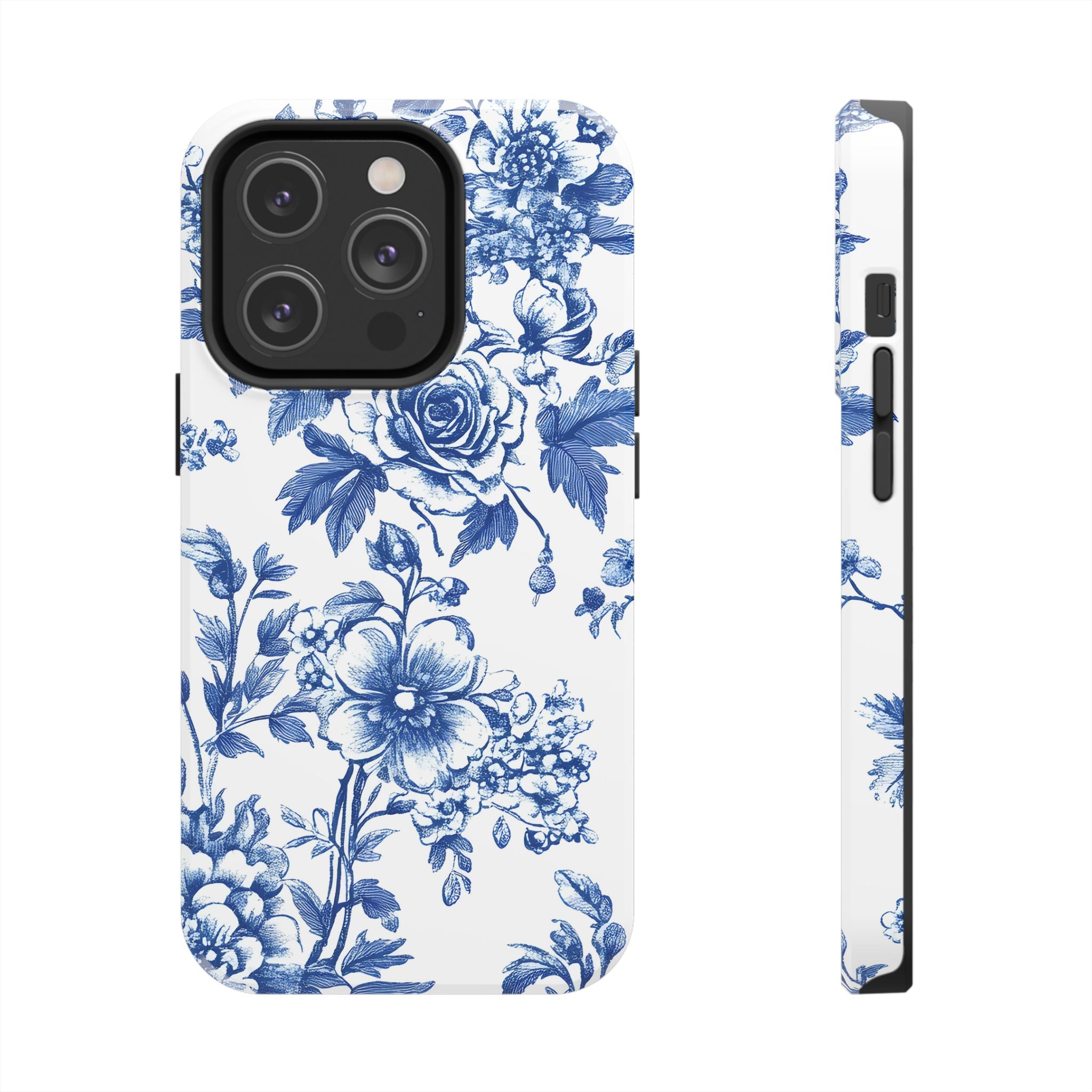 french-toile-floral-tough-iphone-case-blue-iphone-cover-protective-iphone-case-hard-shell-iphone-case-vintage-design-phone-ca