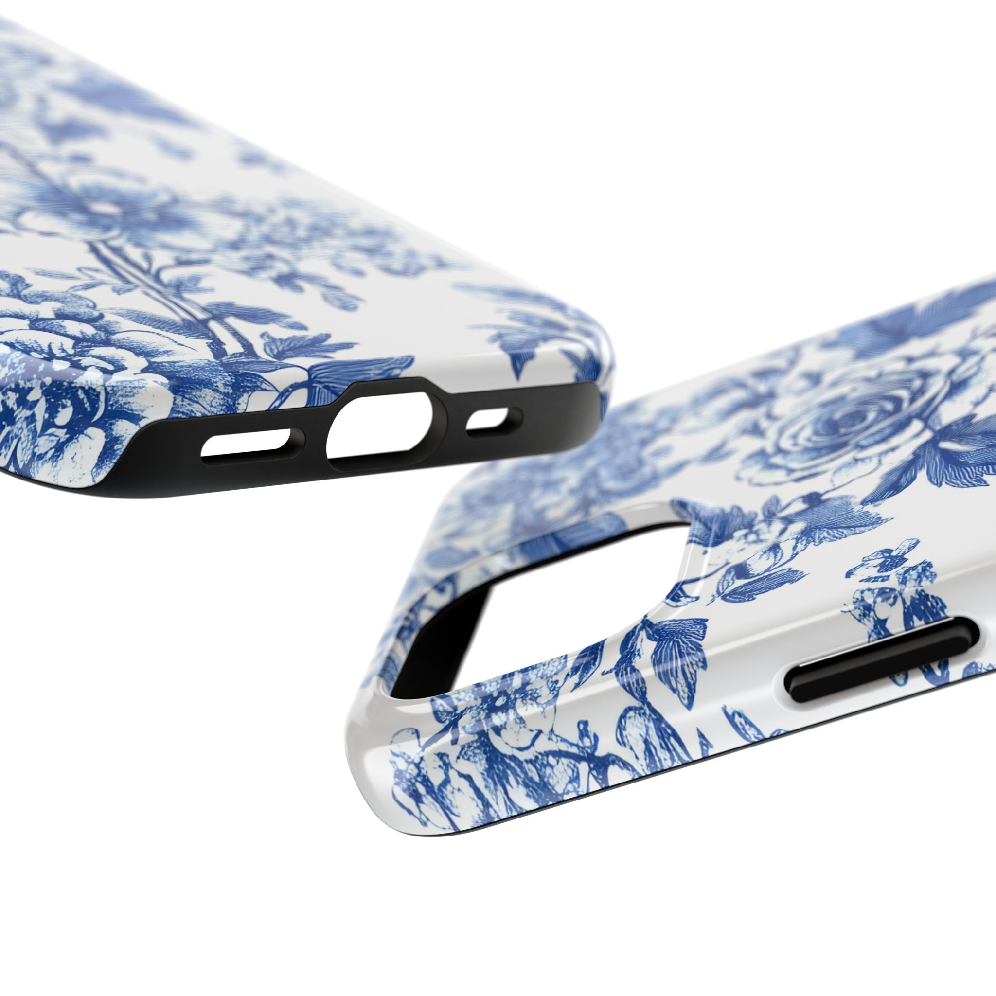 french-toile-floral-tough-iphone-case-blue-iphone-cover-protective-iphone-case-hard-shell-iphone-case-vintage-design-phone-ca