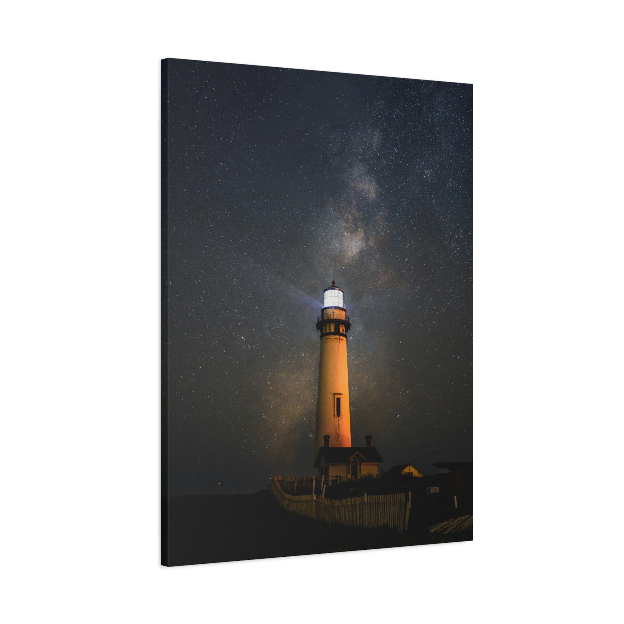 canvas-print-lighthouse-on-rock-matte-canvas-stretched-1-25-inch-coastal-wall-art-nautical-decor-beach-house-decoration-seasi