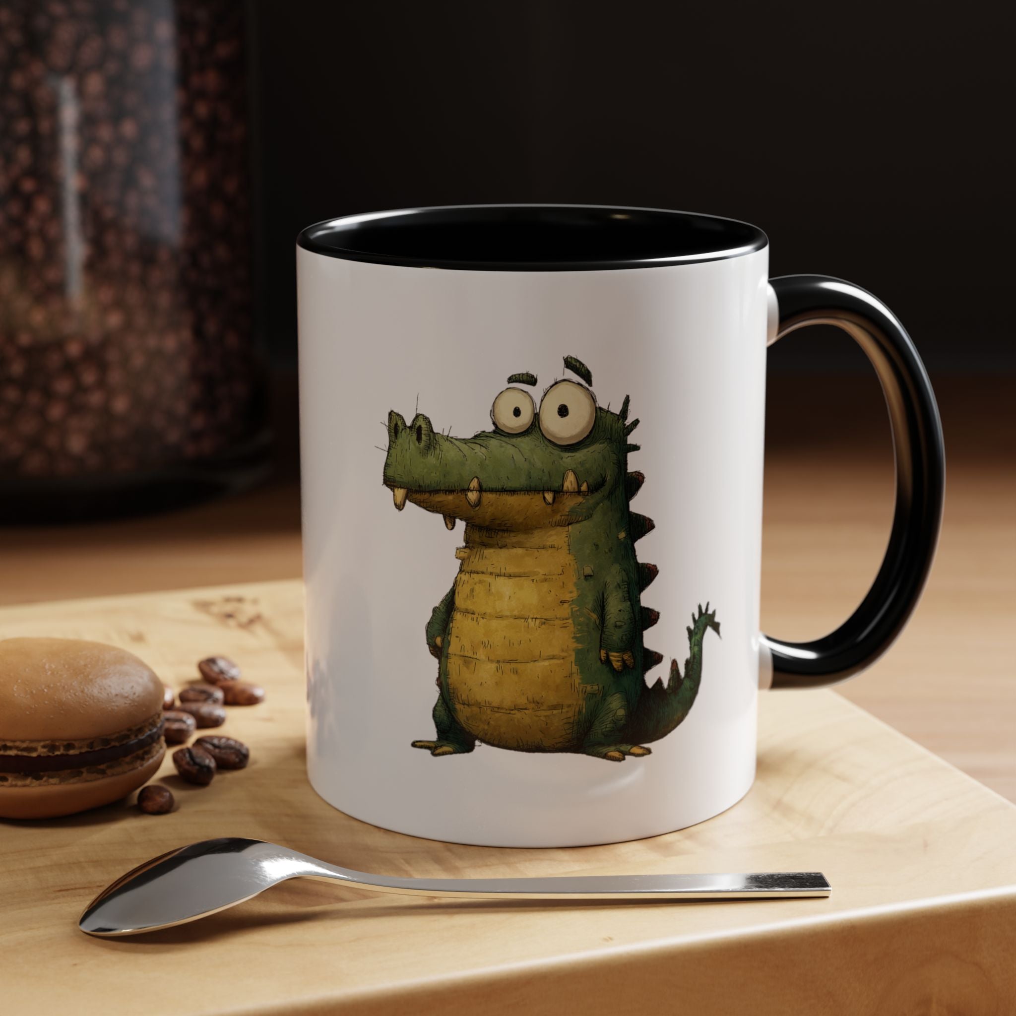 Funny Alligator Accent Coffee Mug | Cute Animal Mug for Nature Lovers, Ideal Gift for Birthdays, Holidays, Home Decor