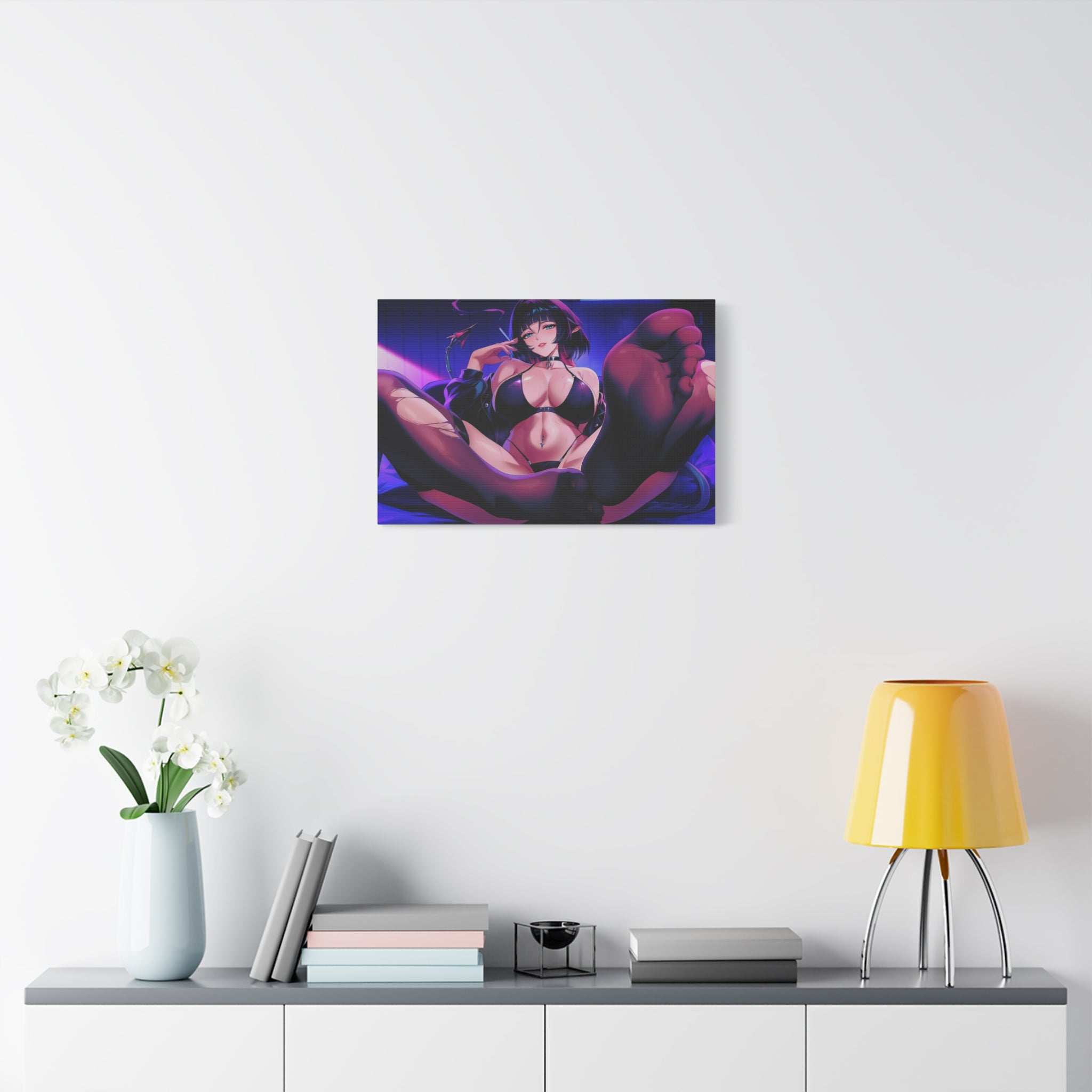 beautiful-sexy-anime-girl-canvas-print-matte-canvas-wall-art-anime-lover-foot-home-decor-anime-girl-poster